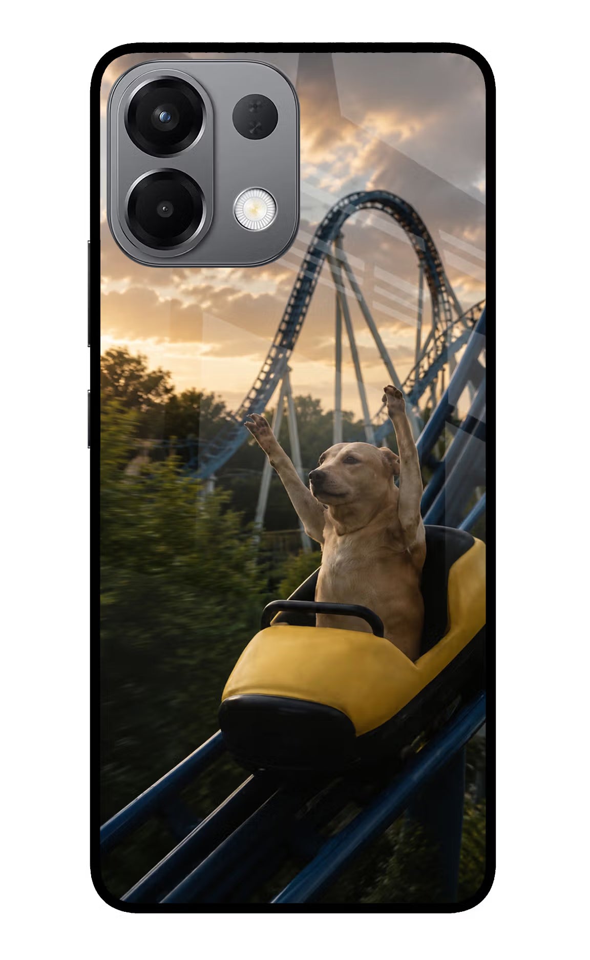 Rollercoaster Dog Oppo K13 5G Glass Case - Rollercoaster Dog Oppo K13 5G Glass Case Rollercoaster Dog Oppo K13 5G Glass Case