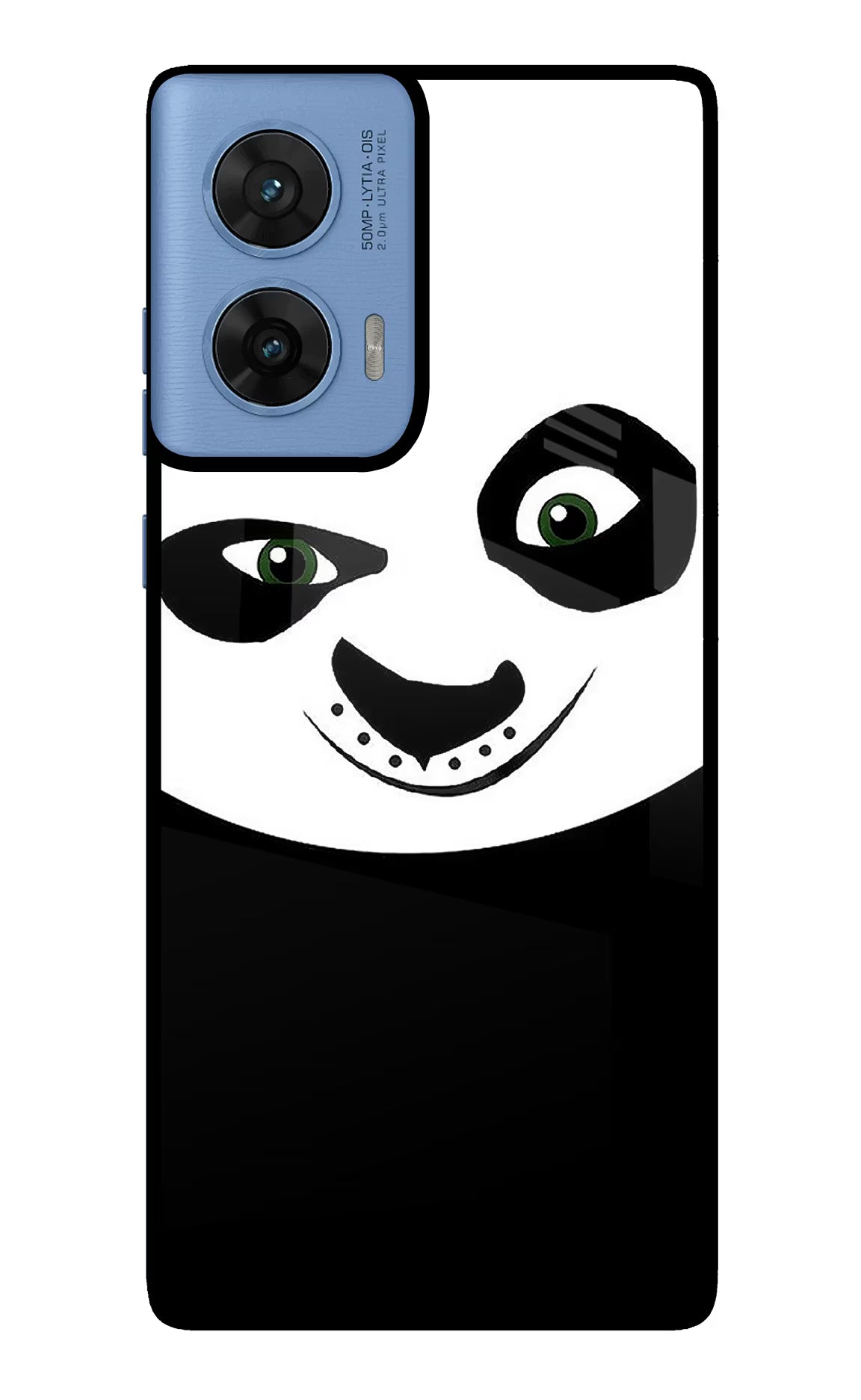 Panda Moto G96 5G Back Cover - Panda Moto G96 5G Glass Case Back Cover by Casekaro Panda Moto G96 5G Glass Case Back Cover by Casekaro