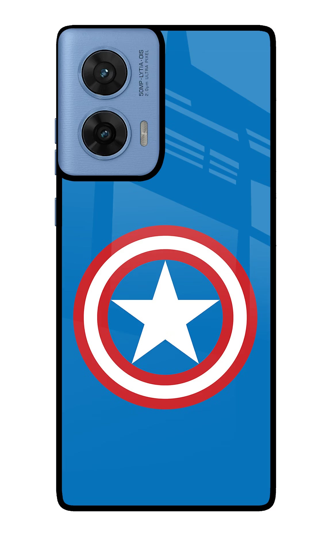 Captain America Logo Moto G96 5G Glass Case - Captain America Logo Moto G96 5G Glass Case Captain America Logo Moto G96 5G Glass Case