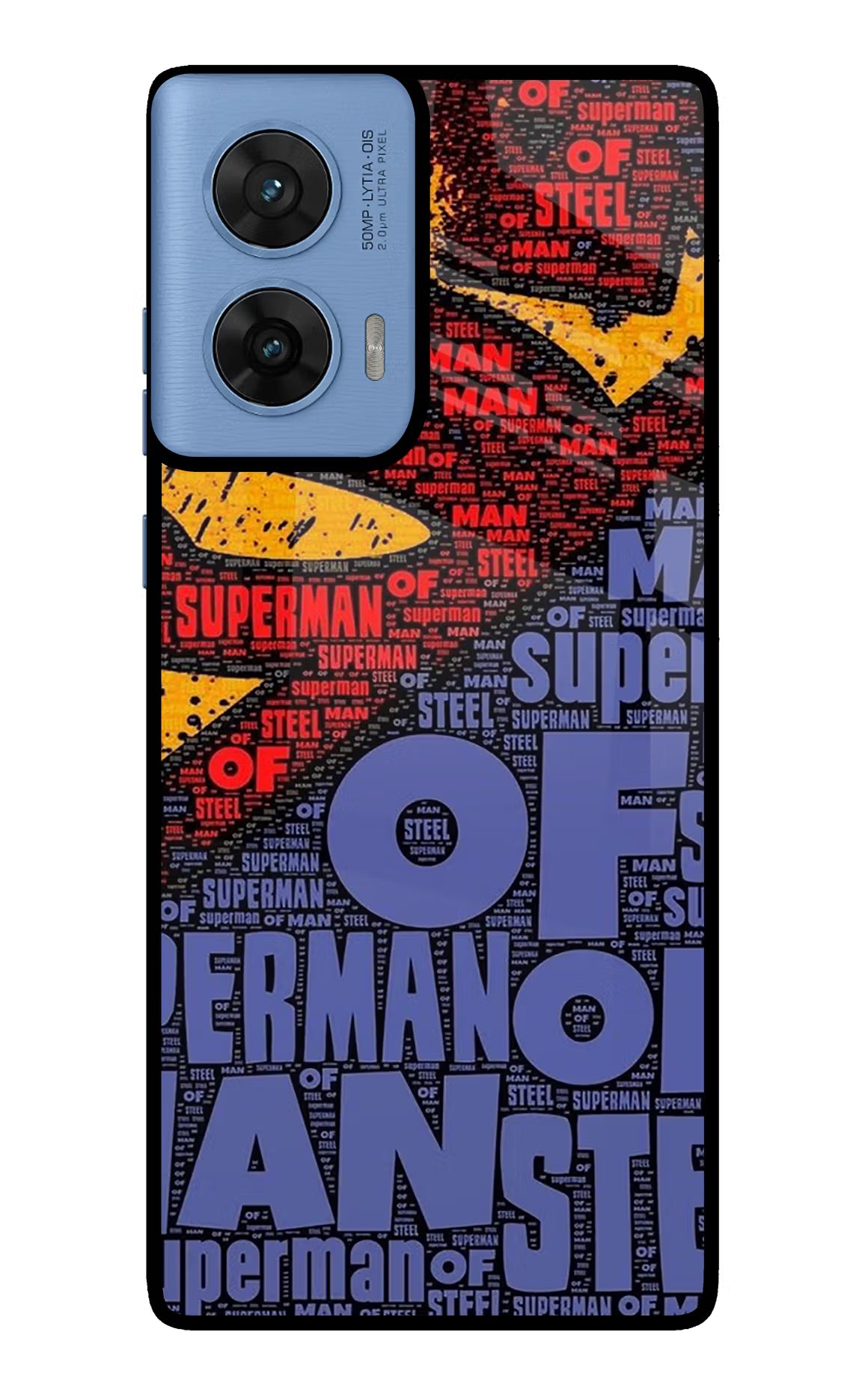 Superman Moto G96 5G Back Cover - Superman Moto G96 5G Glass Case Back Cover by Casekaro Superman Moto G96 5G Glass Case Back Cover by Casekaro