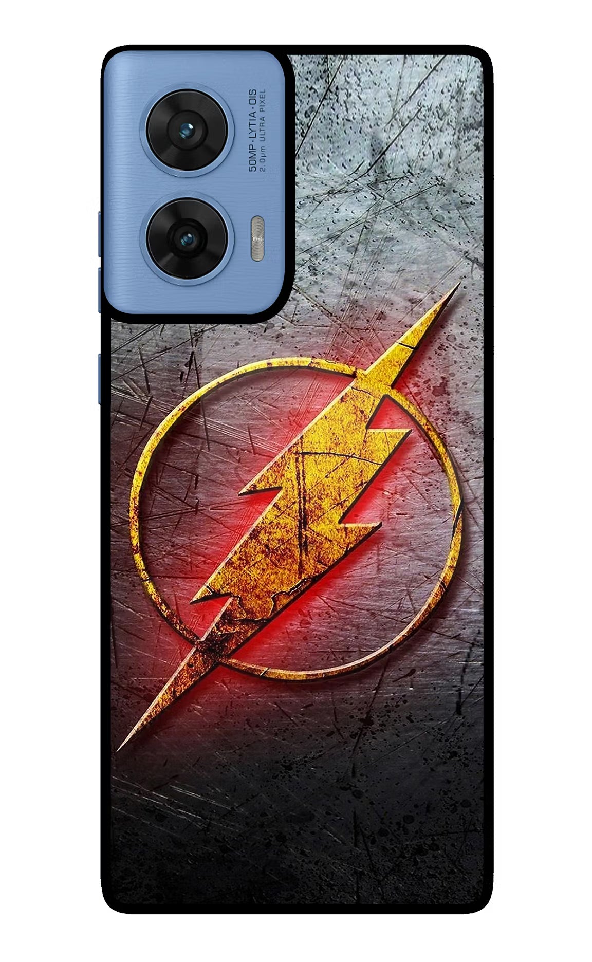 Flash Moto G96 5G Back Cover - Flash Moto G96 5G Glass Case Back Cover by Casekaro Flash Moto G96 5G Glass Case Back Cover by Casekaro