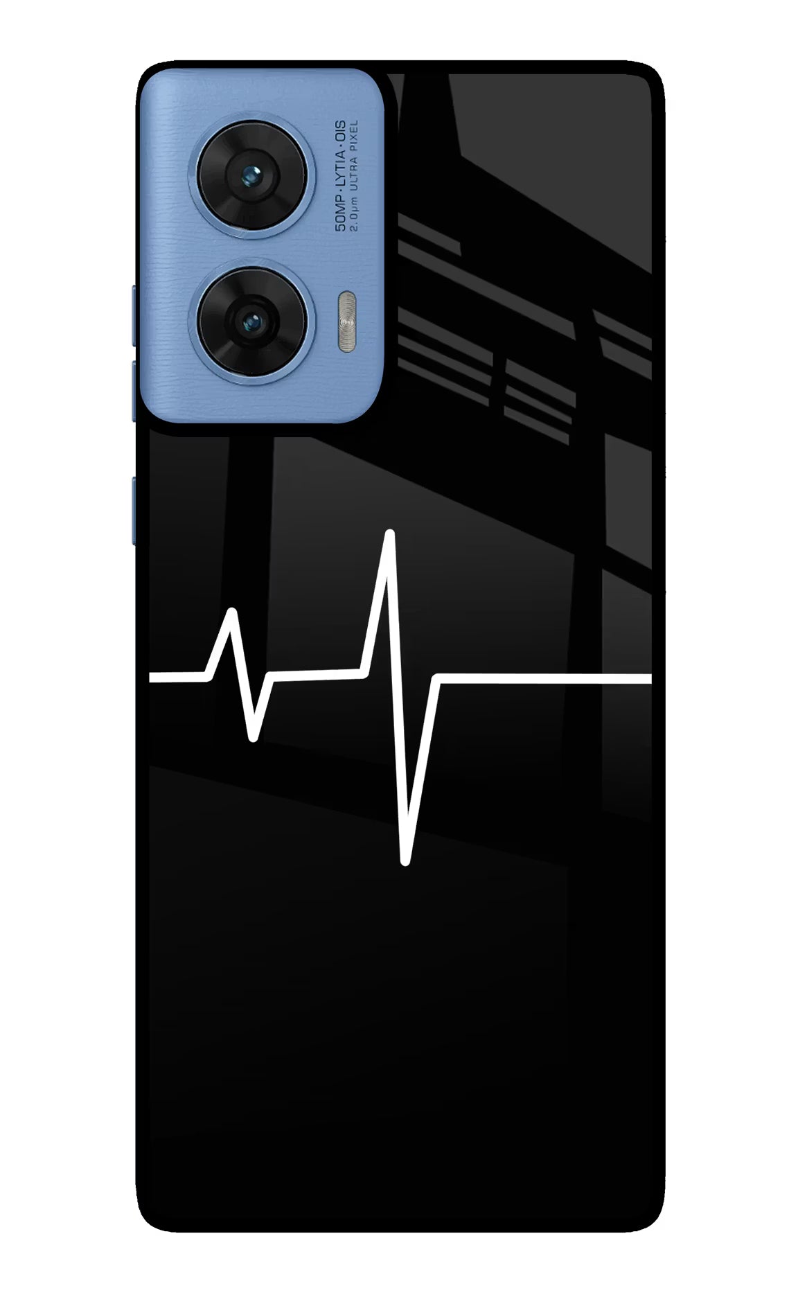 Heart Beats Moto G96 5G Back Cover - Heart Beats Moto G96 5G Glass Case Back Cover by Casekaro Heart Beats Moto G96 5G Glass Case Back Cover by Casekaro