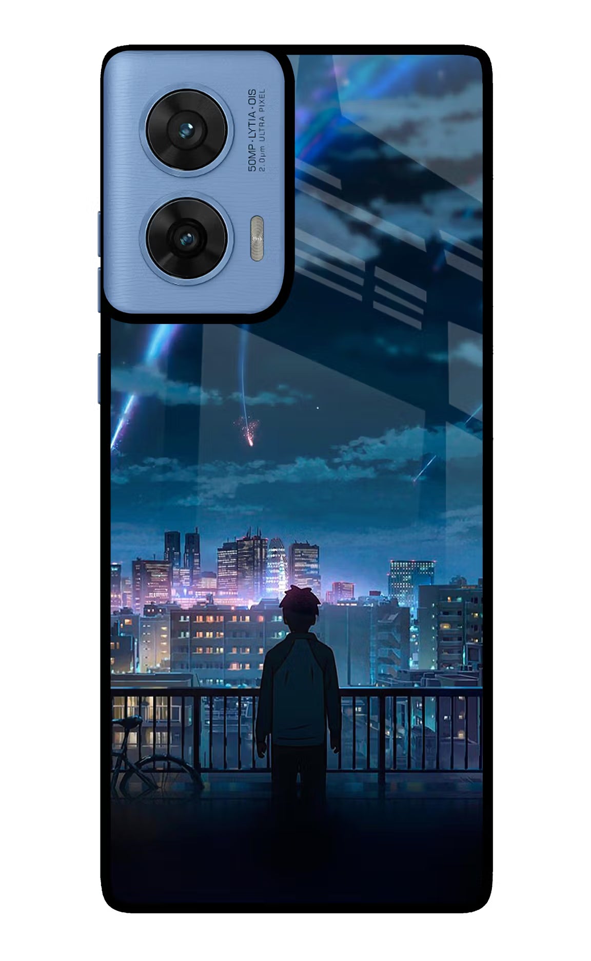 Anime Moto G96 5G Back Cover - Anime Moto G96 5G Glass Case Back Cover by Casekaro Anime Moto G96 5G Glass Case Back Cover by Casekaro