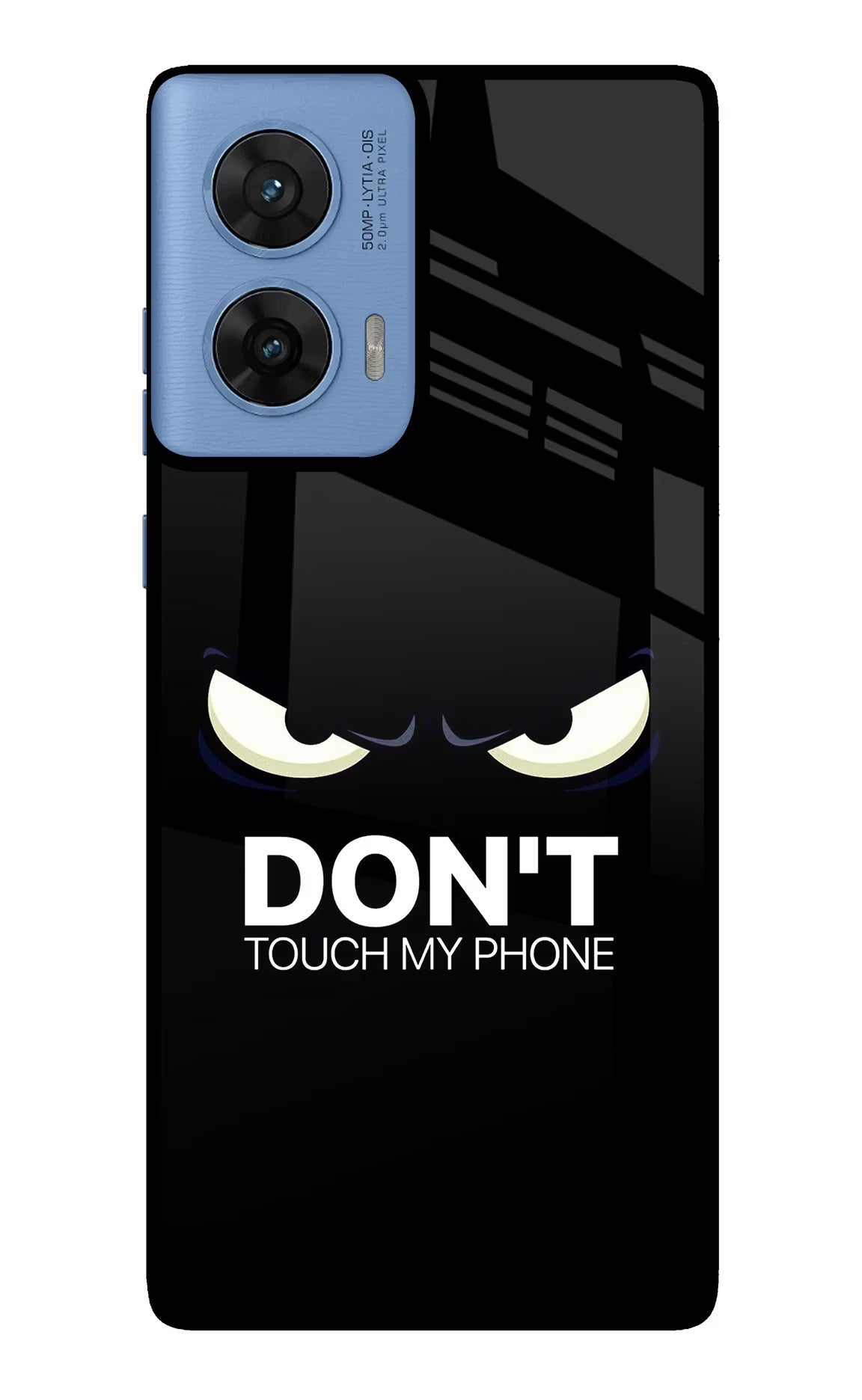 Don'T Touch My Phone Moto G96 5G Back Cover - Don'T Touch My Phone Moto G96 5G Glass Case Back Cover by Casekaro Don'T Touch My Phone Moto G96 5G Glass Case Back Cover by Casekaro