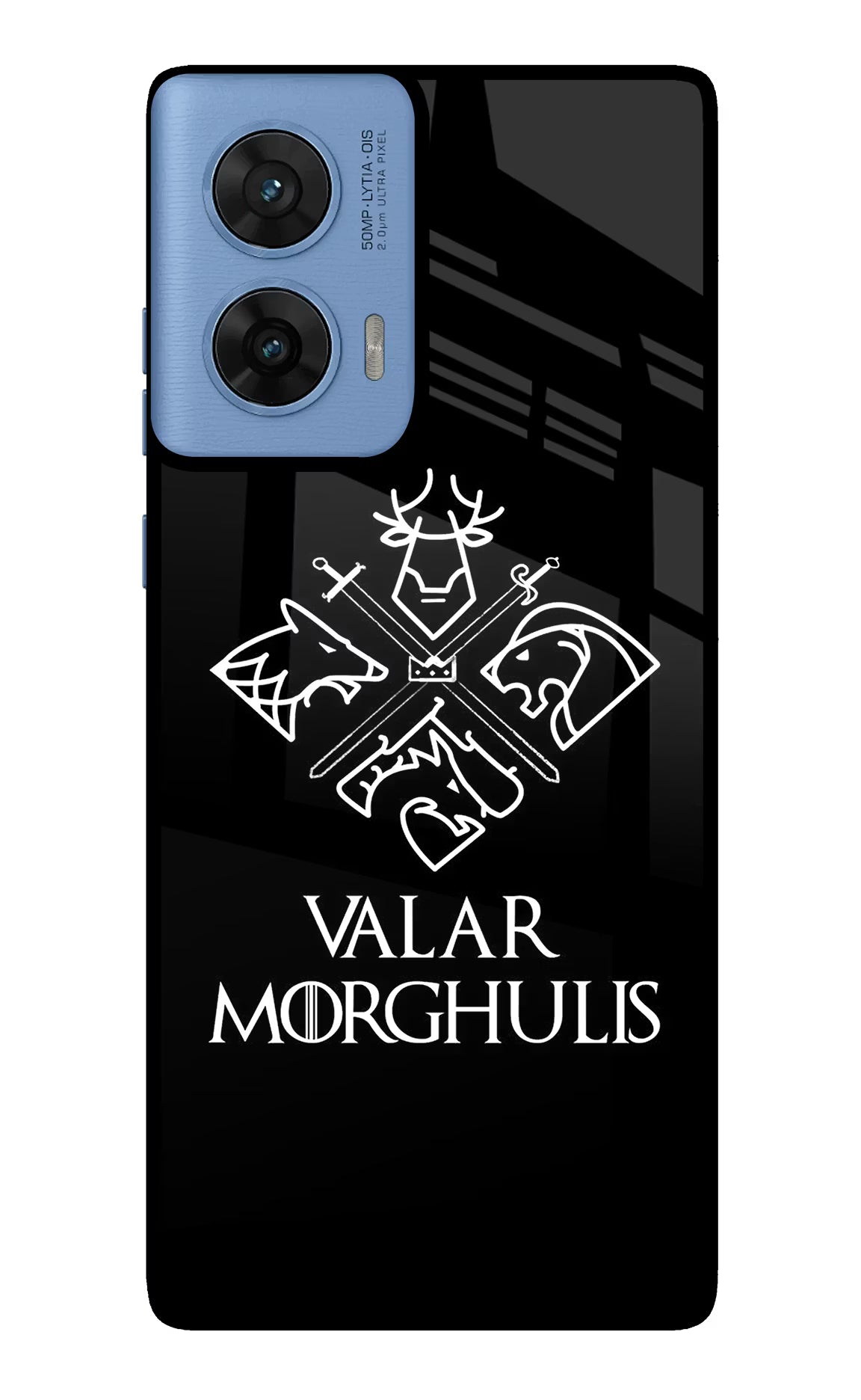 Valar Morghulis | Game Of Thrones Moto G96 5G Back Cover - Valar Morghulis | Game Of Thrones Moto G96 5G Glass Case Back Cover by Casekaro Valar Morghulis | Game Of Thrones Moto G96 5G Glass Case Back Cover by Casekaro