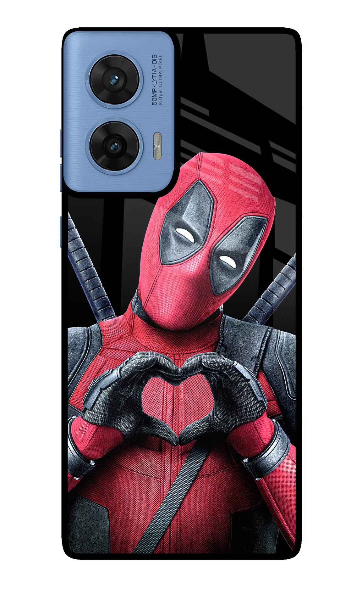 Deadpool Moto G96 5G Back Cover - Deadpool Moto G96 5G Glass Case Back Cover by Casekaro Deadpool Moto G96 5G Glass Case Back Cover by Casekaro