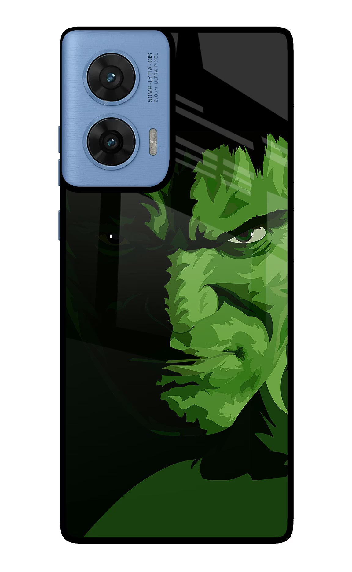 HULK Moto G96 5G Back Cover - HULK Moto G96 5G Glass Case Back Cover by Casekaro HULK Moto G96 5G Glass Case Back Cover by Casekaro