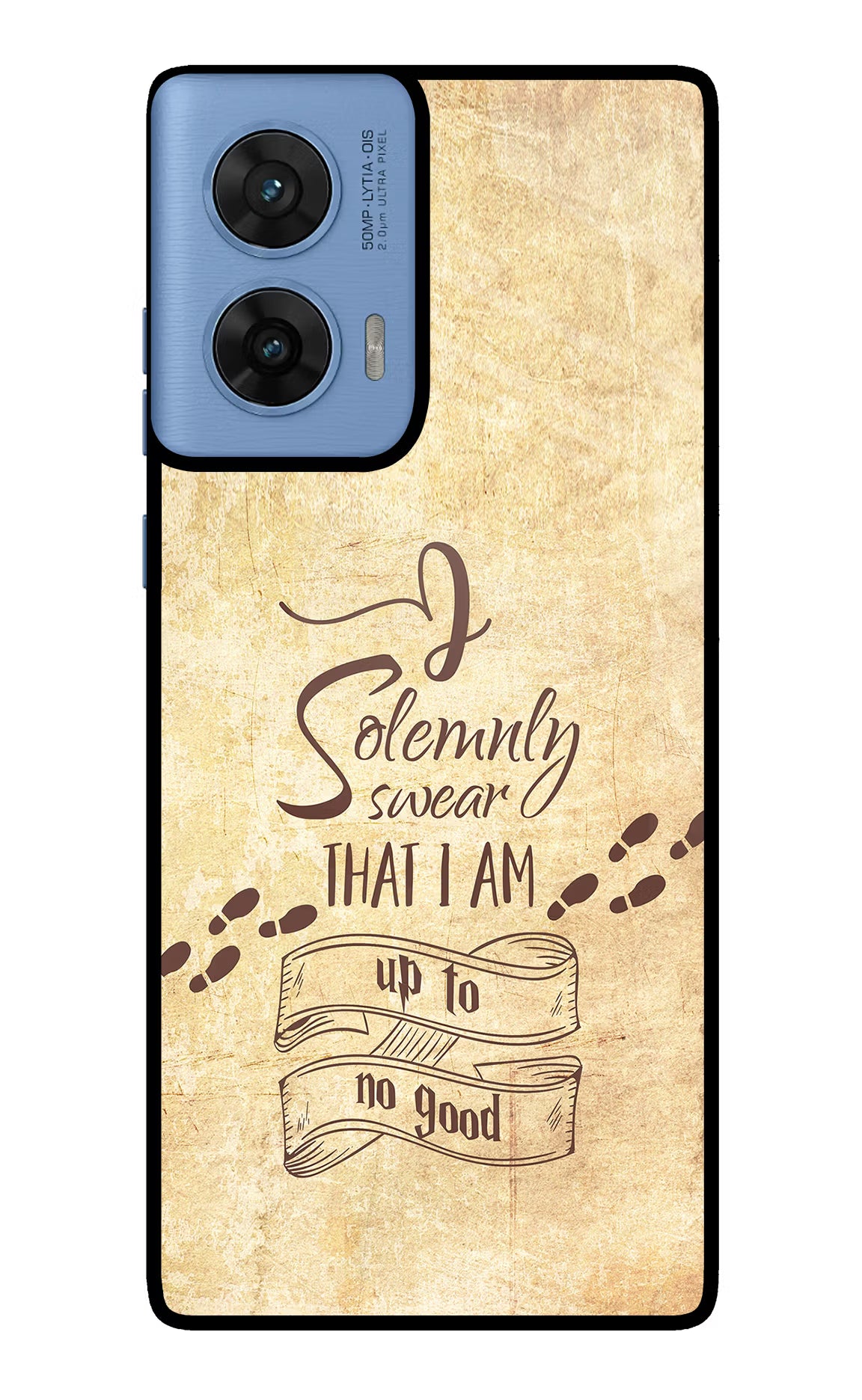 I Solemnly swear that i up to no good Moto G96 5G Back Cover - I Solemnly swear that i up to no good Moto G96 5G Glass Case Back Cover by Casekaro I Solemnly swear that i up to no good Moto G96 5G Glass Case Back Cover by Casekaro