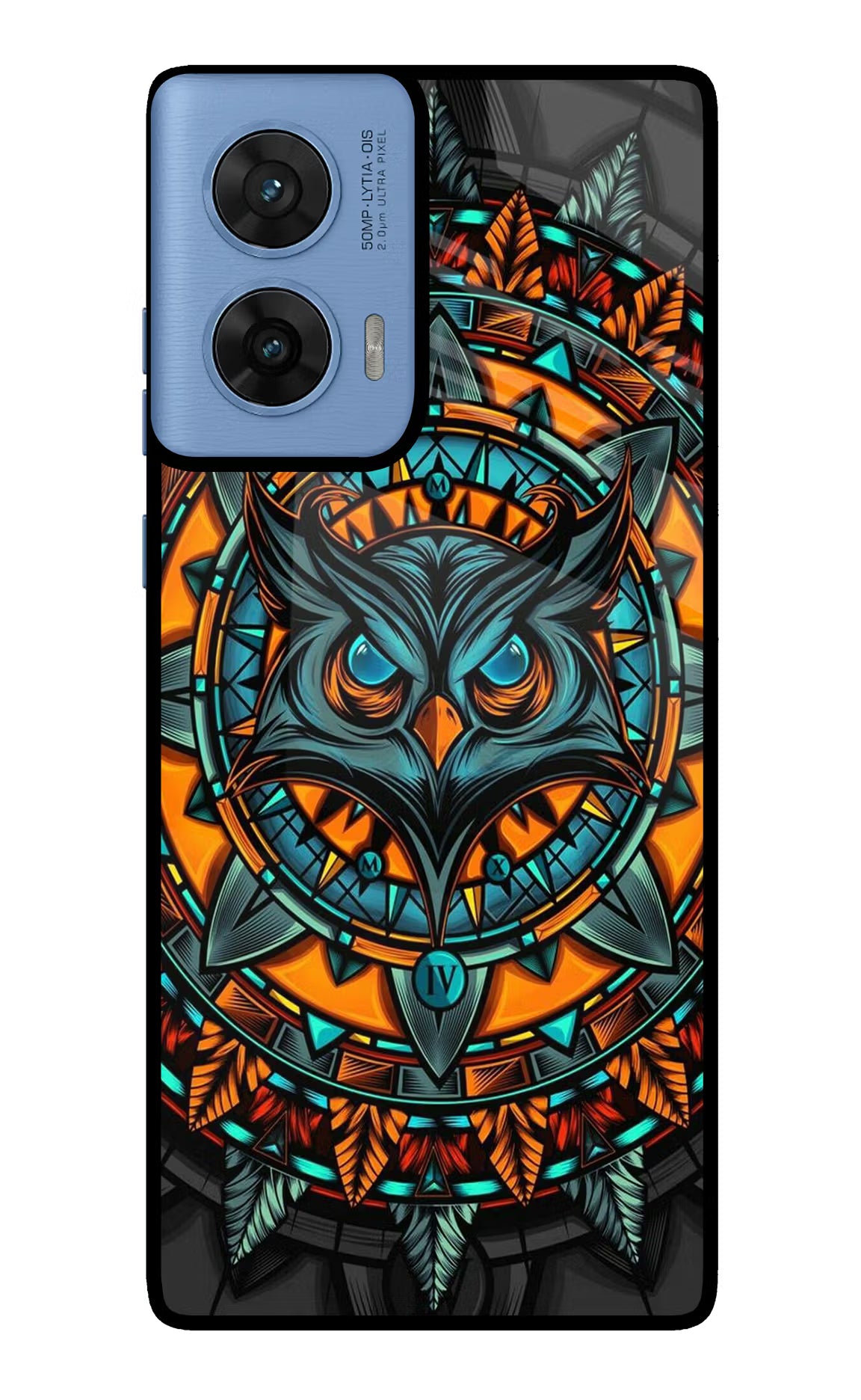 Angry Owl Art Moto G96 5G Back Cover - Angry Owl Art Moto G96 5G Glass Case Back Cover by Casekaro Angry Owl Art Moto G96 5G Glass Case Back Cover by Casekaro