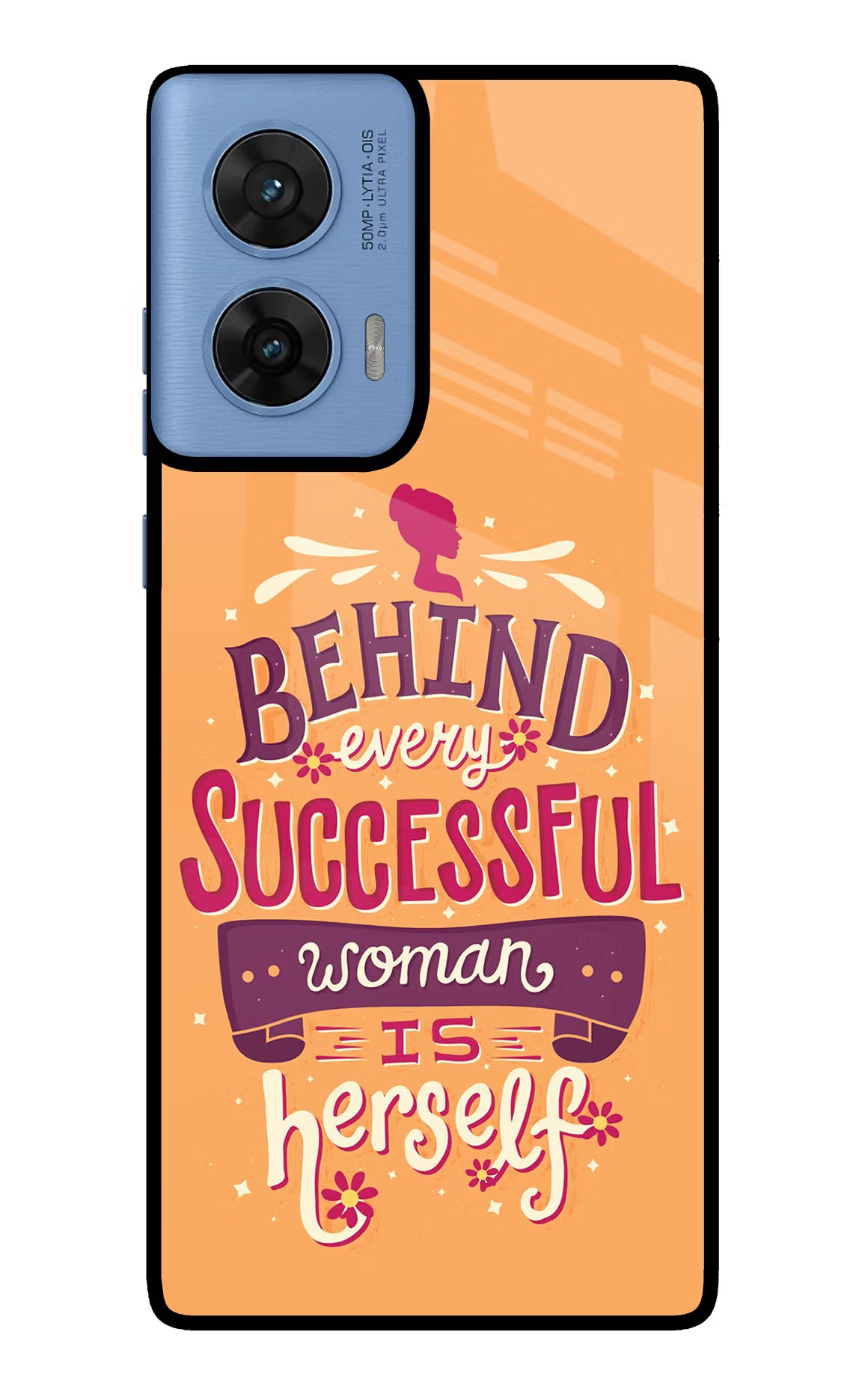 Behind Every Successful Woman There Is Herself Moto G96 5G Glass Case - Behind Every Successful Woman There Is Herself Moto G96 5G Glass Case Behind Every Successful Woman There Is Herself Moto G96 5G Glass Case