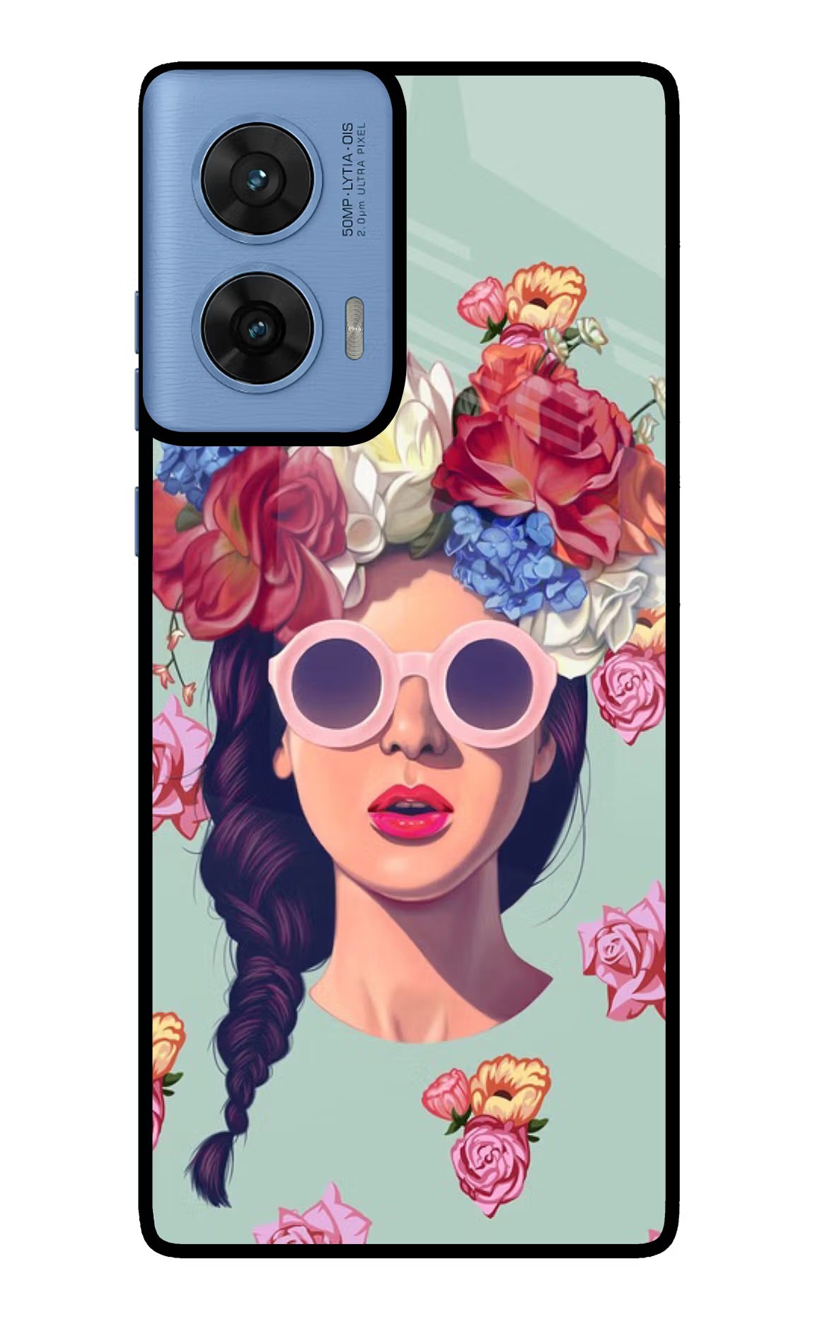 Pretty Girl Moto G96 5G Back Cover - Pretty Girl Moto G96 5G Glass Case Back Cover by Casekaro Pretty Girl Moto G96 5G Glass Case Back Cover by Casekaro