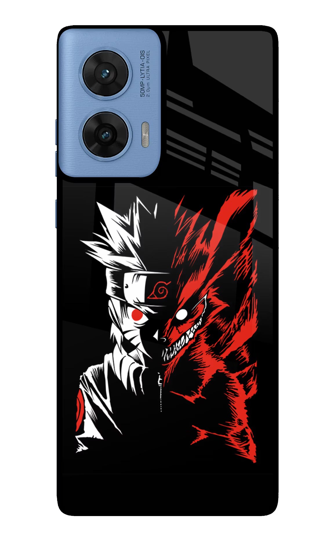 Naruto Two Face Moto G96 5G Back Cover - Naruto Two Face Moto G96 5G Glass Case Back Cover by Casekaro Naruto Two Face Moto G96 5G Glass Case Back Cover by Casekaro
