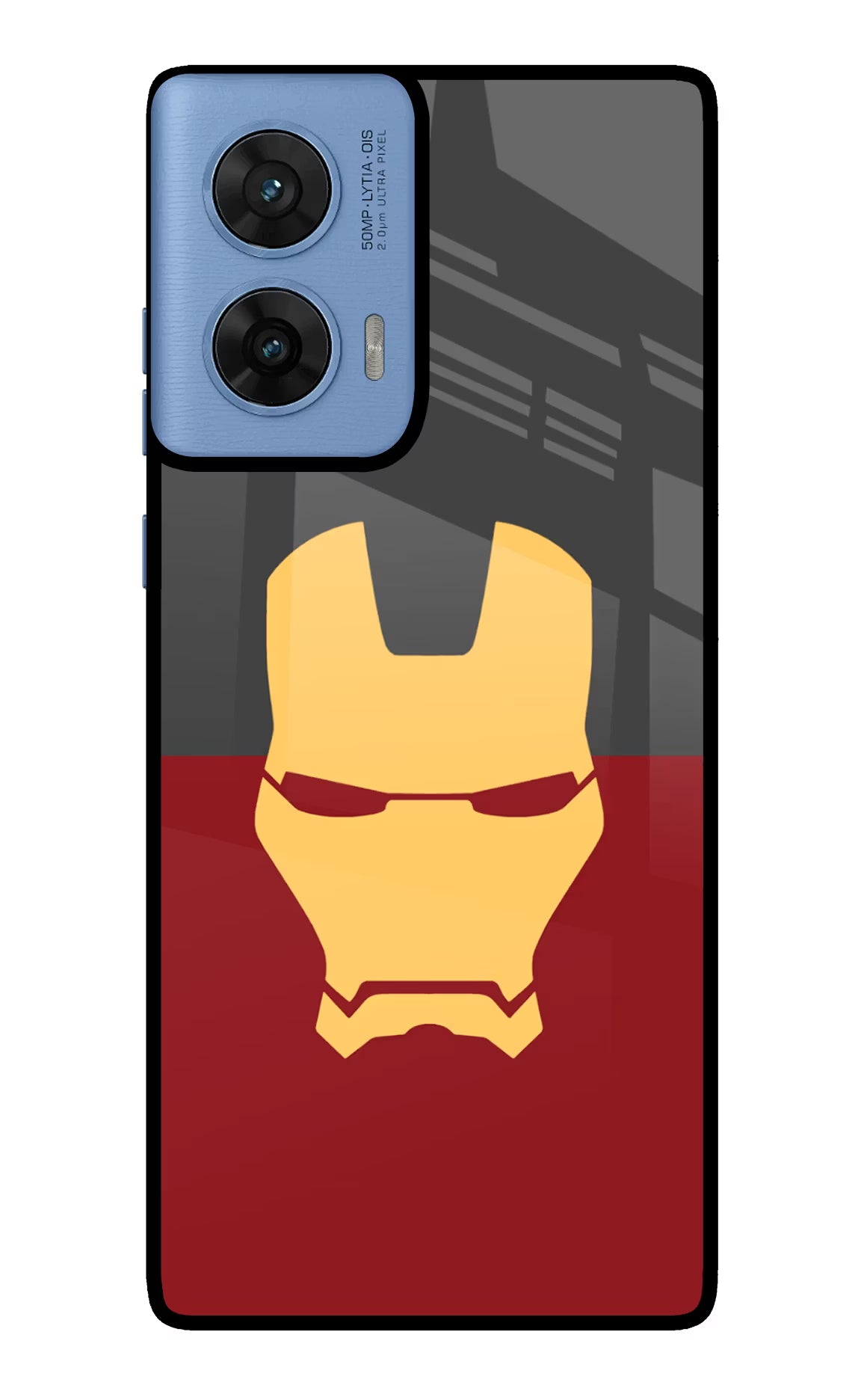 Ironman Moto G96 5G Back Cover - Ironman Moto G96 5G Glass Case Back Cover by Casekaro Ironman Moto G96 5G Glass Case Back Cover by Casekaro