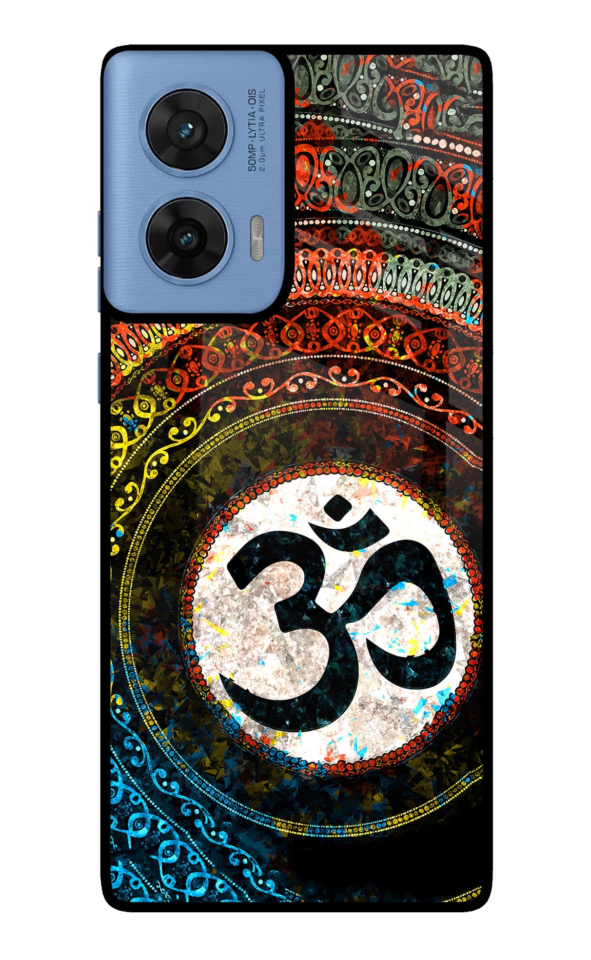 Om Cultural Moto G96 5G Back Cover - Om Cultural Moto G96 5G Glass Case Back Cover by Casekaro Om Cultural Moto G96 5G Glass Case Back Cover by Casekaro