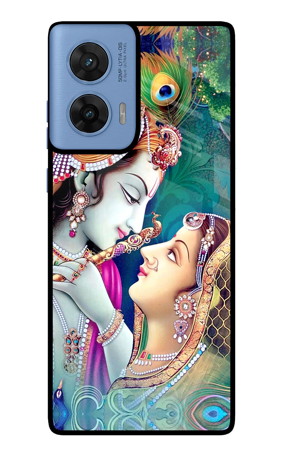 Lord Radha Krishna Moto G96 5G Back Cover - Lord Radha Krishna Moto G96 5G Glass Case Back Cover by Casekaro Lord Radha Krishna Moto G96 5G Glass Case Back Cover by Casekaro