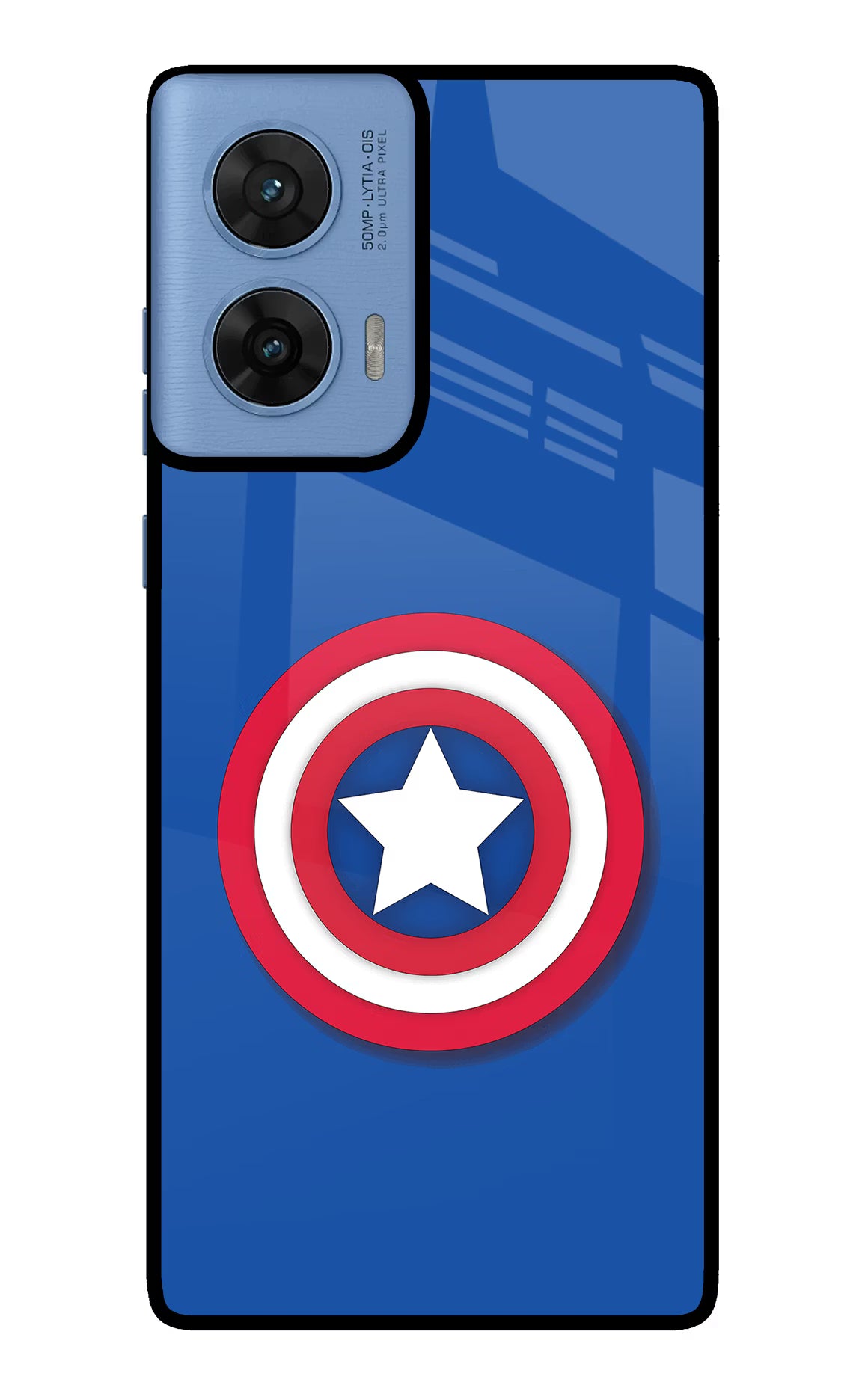 Shield Moto G96 5G Glass Case Back Cover by Casekaro