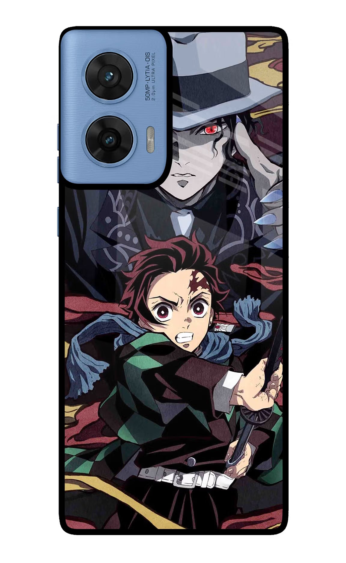 Demon Slayer Moto G96 5G Glass Case - Demon Slayer Moto G96 5G Glass Case Demon Slayer Moto G96 5G Glass Case