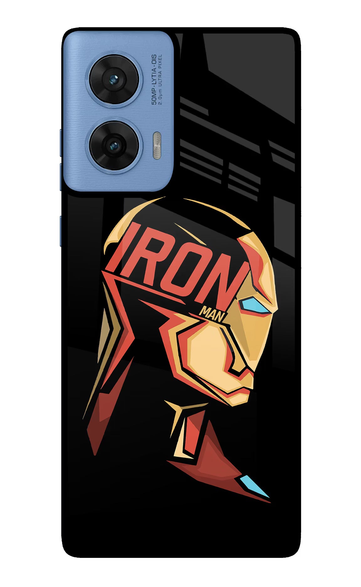 IronMan Moto G96 5G Glass Case - IronMan Moto G96 5G Glass Case IronMan Moto G96 5G Glass Case