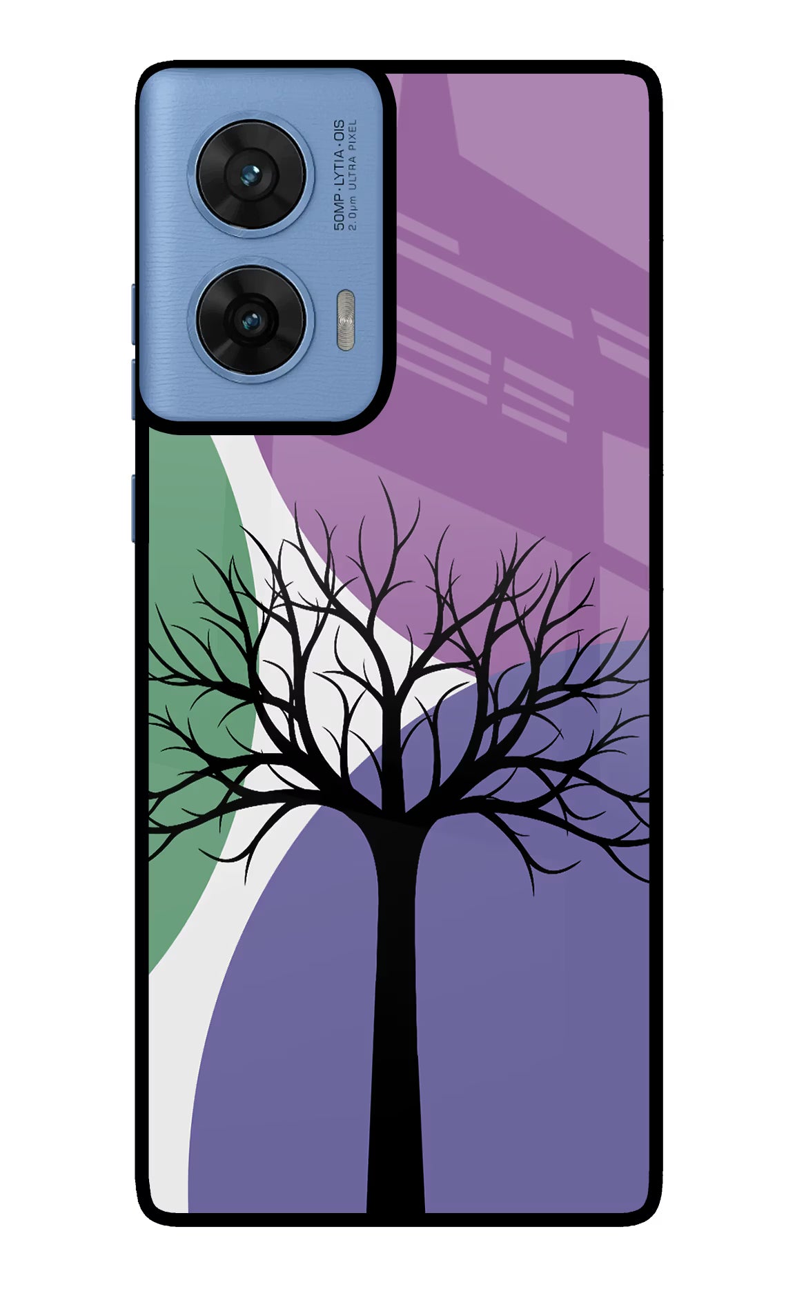 Tree Art Moto G96 5G Glass Case Back Cover by Casekaro