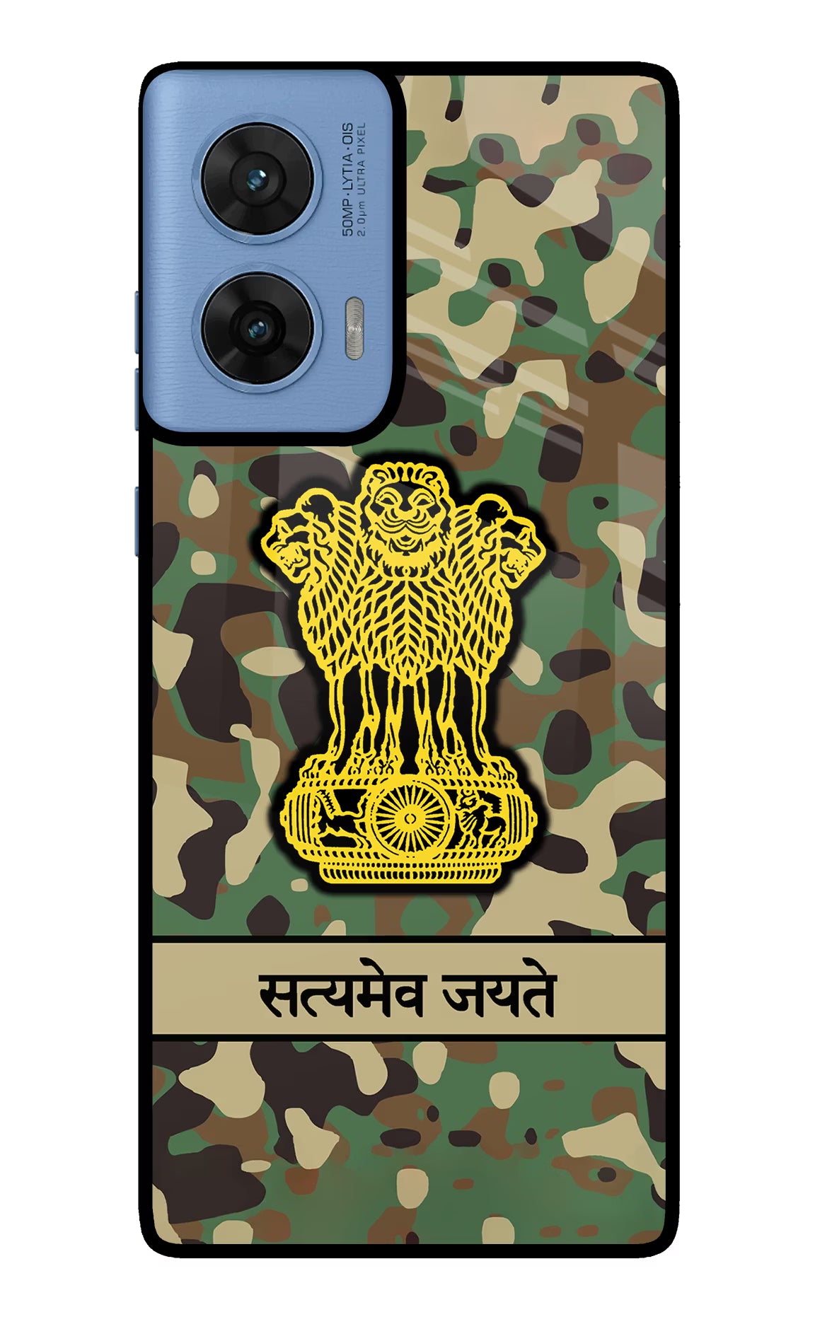 Satyamev Jayate Army Moto G96 5G Glass Case - Satyamev Jayate Army Moto G96 5G Glass Case Satyamev Jayate Army Moto G96 5G Glass Case