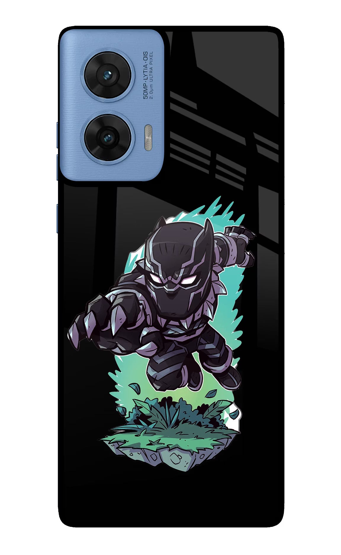 Black Panther Moto G96 5G Back Cover - Black Panther Moto G96 5G Glass Case Back Cover by Casekaro Black Panther Moto G96 5G Glass Case Back Cover by Casekaro