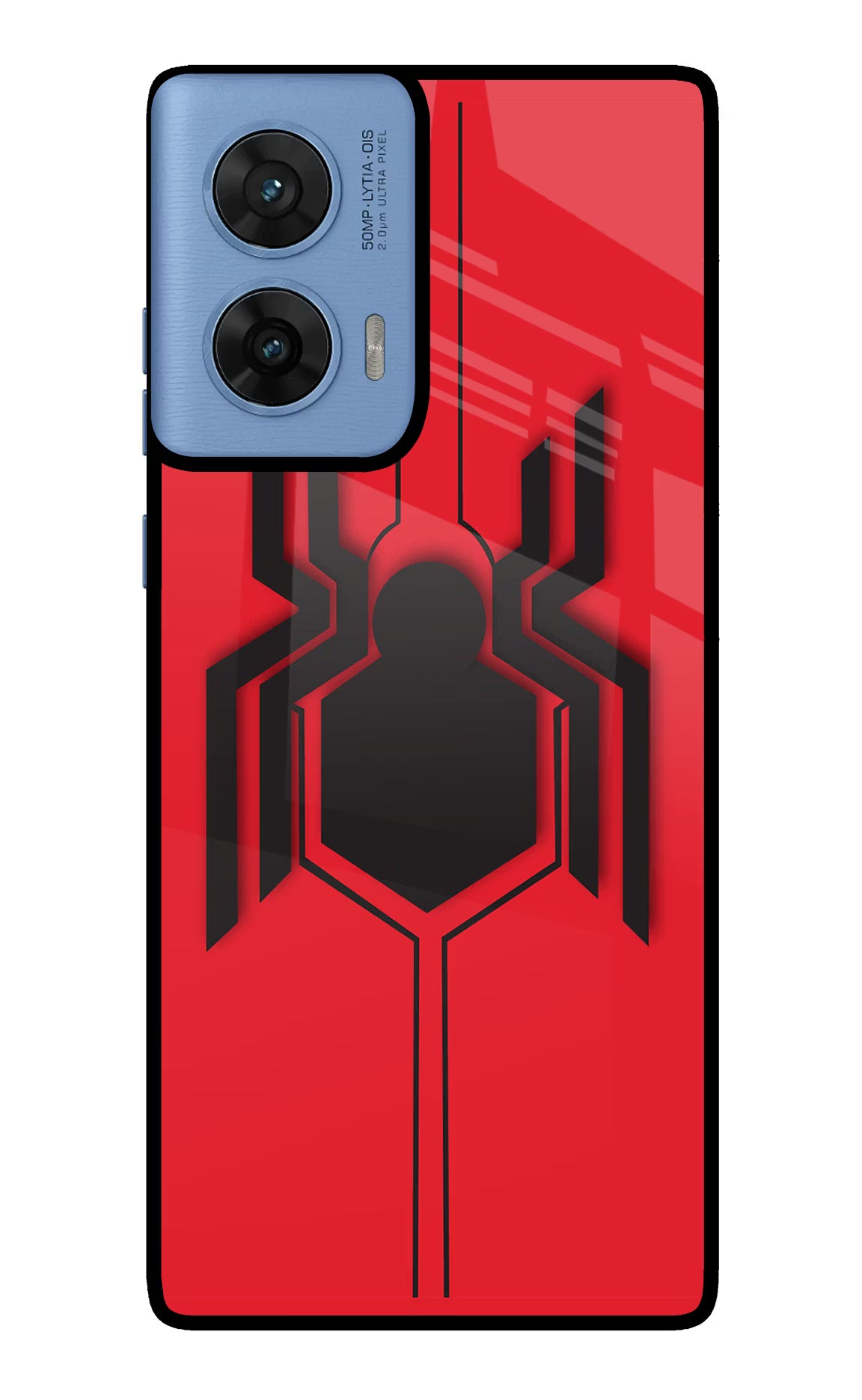 Spider Moto G96 5G Back Cover - Spider Moto G96 5G Glass Case Back Cover by Casekaro Spider Moto G96 5G Glass Case Back Cover by Casekaro