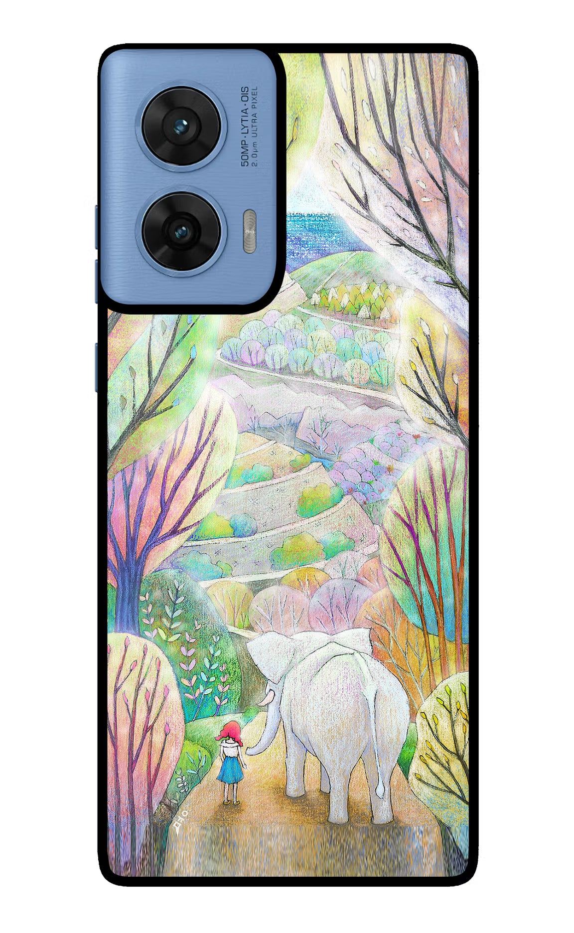 Nature Painting Moto G96 5G Glass Case - Nature Painting Moto G96 5G Glass Case Nature Painting Moto G96 5G Glass Case
