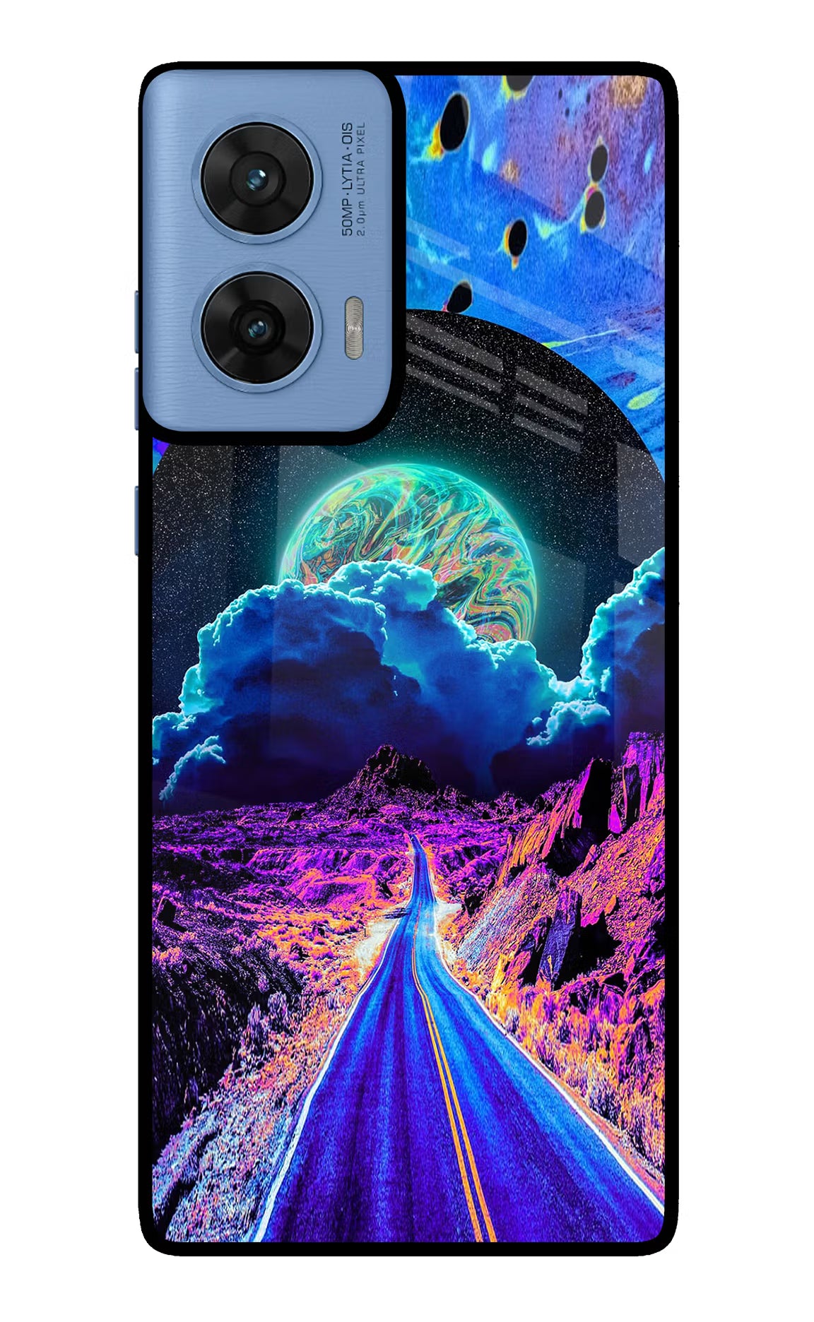 Psychedelic Painting Moto G96 5G Glass Case - Psychedelic Painting Moto G96 5G Glass Case Psychedelic Painting Moto G96 5G Glass Case