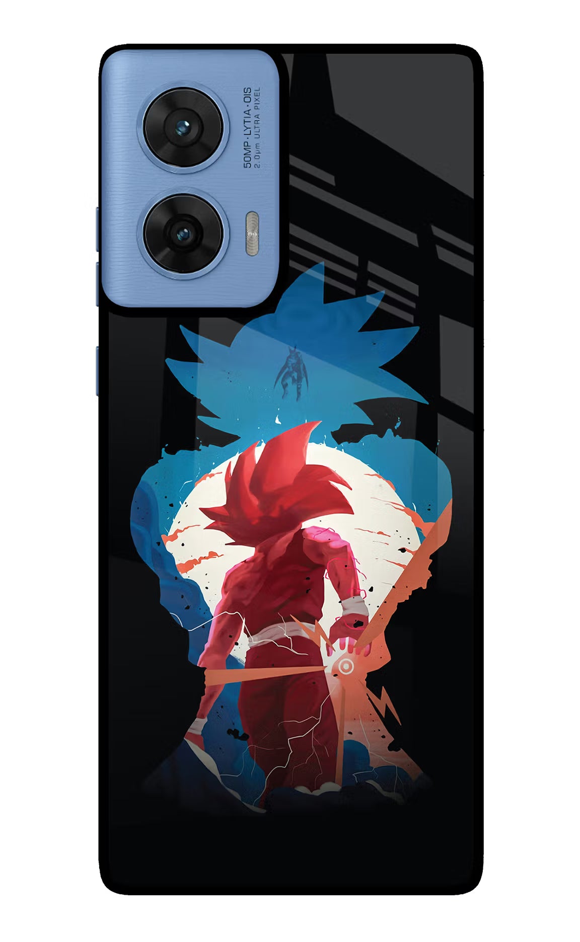 Goku Moto G96 5G Back Cover - Goku Moto G96 5G Glass Case Back Cover by Casekaro Goku Moto G96 5G Glass Case Back Cover by Casekaro
