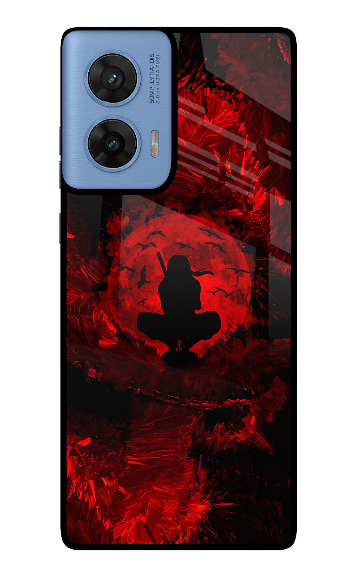 Itachi Uchiha Moto G96 5G Back Cover - Itachi Uchiha Moto G96 5G Glass Case Back Cover by Casekaro Itachi Uchiha Moto G96 5G Glass Case Back Cover by Casekaro