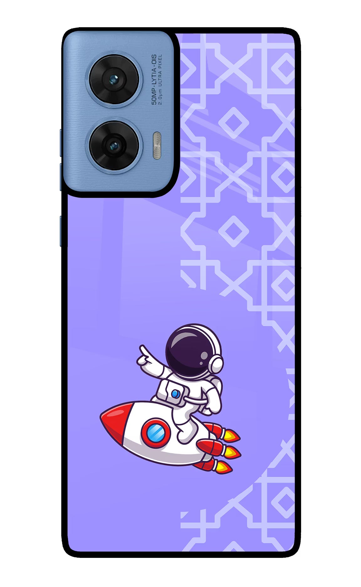 Cute Astronaut Moto G96 5G Glass Case - Cute Astronaut Moto G96 5G Glass Case Cute Astronaut Moto G96 5G Glass Case