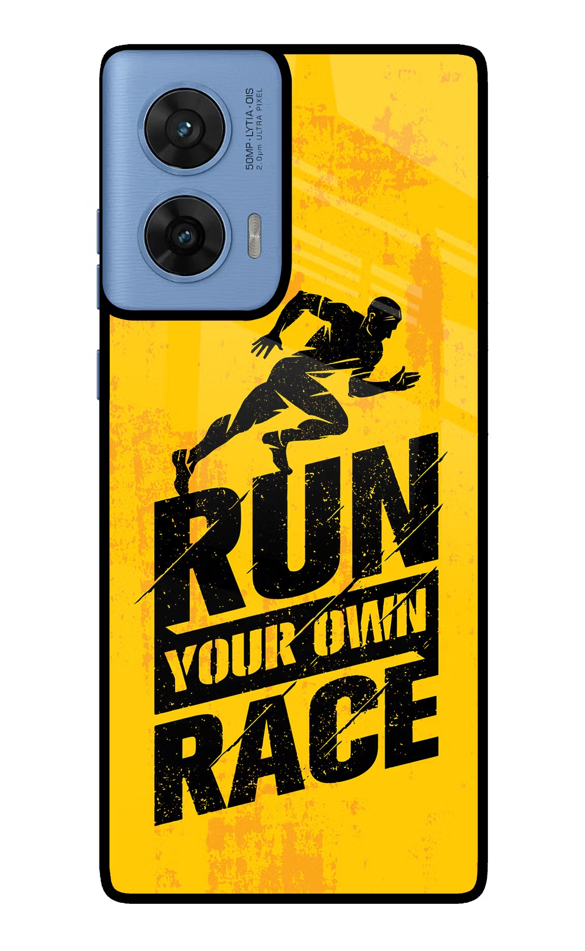 Run Your Own Race Moto G96 5G Glass Case - Run Your Own Race Moto G96 5G Glass Case Run Your Own Race Moto G96 5G Glass Case