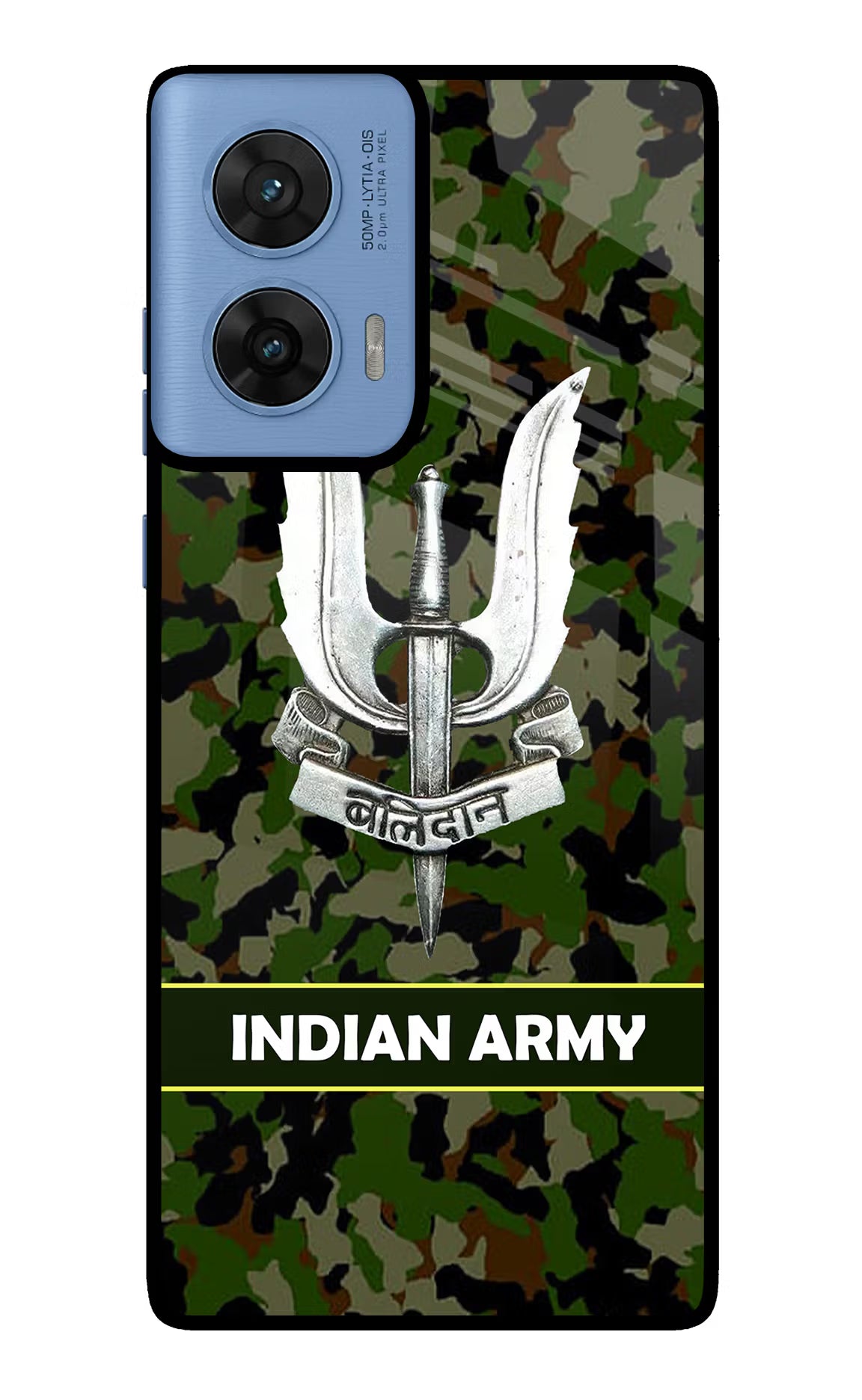 Balidan Indian Logo Moto G96 5G Back Cover - Balidan Indian Logo Moto G96 5G Glass Case Back Cover by Casekaro Balidan Indian Logo Moto G96 5G Glass Case Back Cover by Casekaro