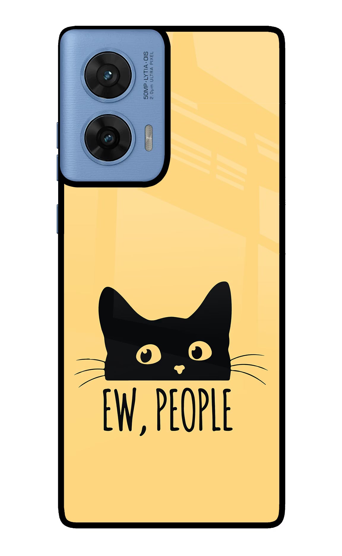 Ew People Catitude Moto G96 5G Back Cover - Ew People Catitude Moto G96 5G Glass Case Back Cover by Casekaro Ew People Catitude Moto G96 5G Glass Case Back Cover by Casekaro