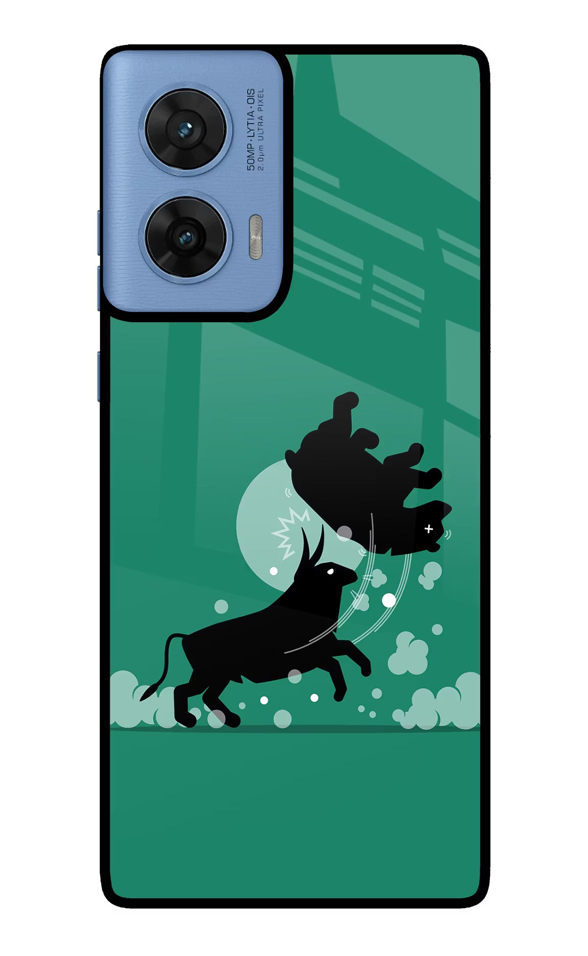 Bull Conqueror Moto G96 5G Glass Case - Bull Conqueror Moto G96 5G Glass Case Bull Conqueror Moto G96 5G Glass Case