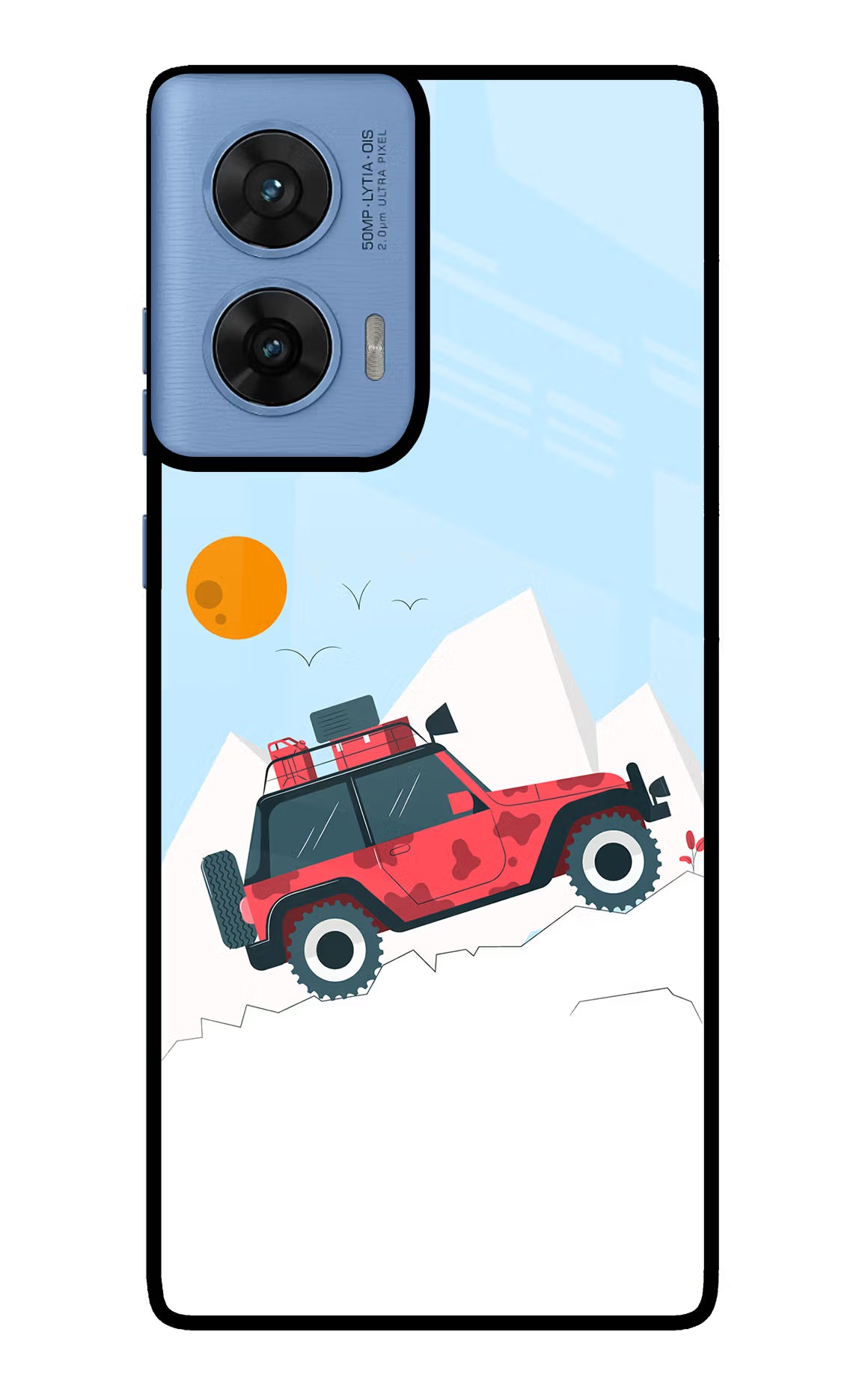 Mountain Trail Beast Moto G96 5G Back Cover - Mountain Trail Beast Moto G96 5G Glass Case Back Cover by Casekaro Mountain Trail Beast Moto G96 5G Glass Case Back Cover by Casekaro