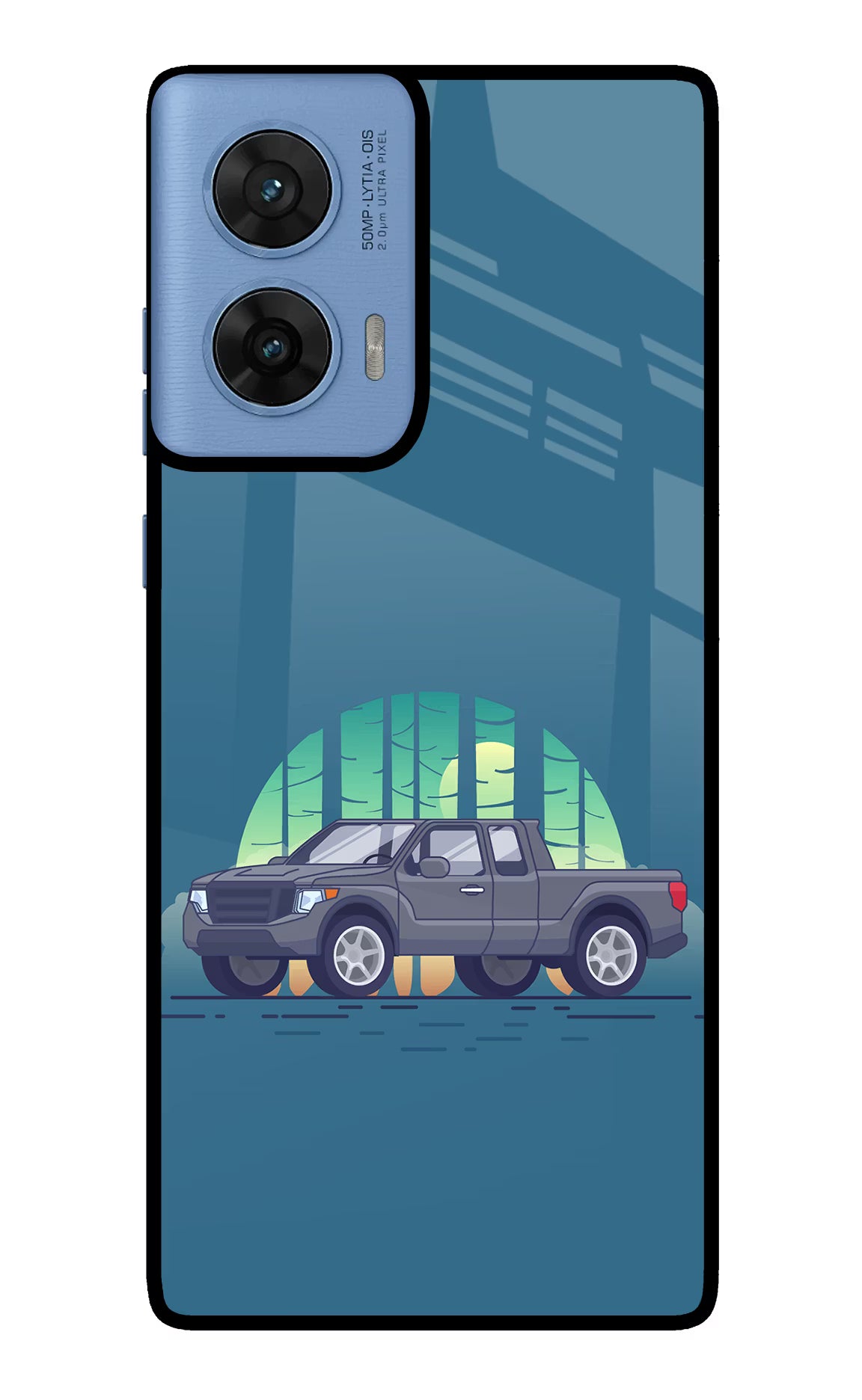 Retro Garage Vibe Moto G96 5G Back Cover - Retro Garage Vibe Moto G96 5G Glass Case Back Cover by Casekaro Retro Garage Vibe Moto G96 5G Glass Case Back Cover by Casekaro