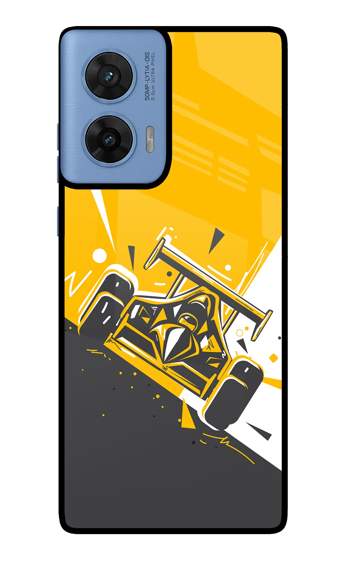 Track King Moto G96 5G Back Cover - Track King Moto G96 5G Glass Case Back Cover by Casekaro Track King Moto G96 5G Glass Case Back Cover by Casekaro