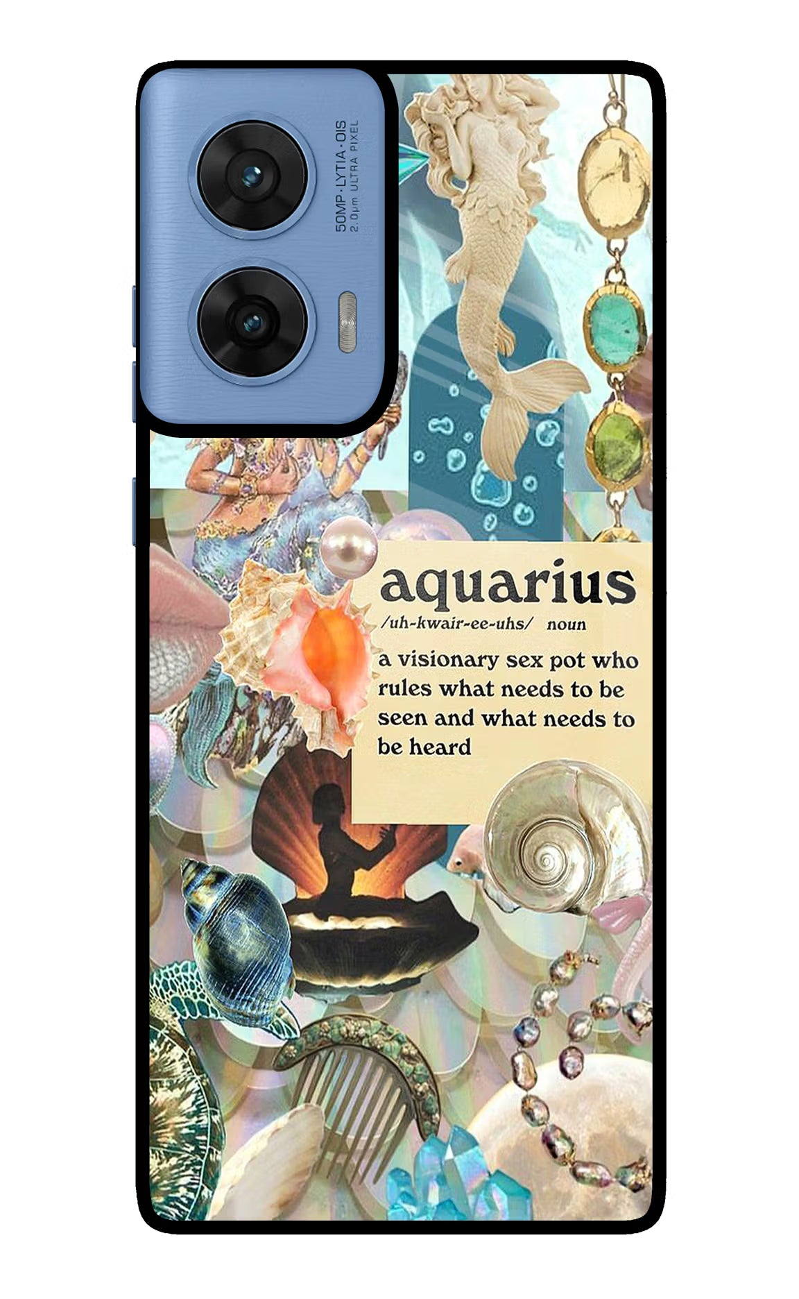 Aquarius Zodiac Moto G96 5G Back Cover - Aquarius Zodiac Moto G96 5G Glass Case Back Cover by Casekaro Aquarius Zodiac Moto G96 5G Glass Case Back Cover by Casekaro