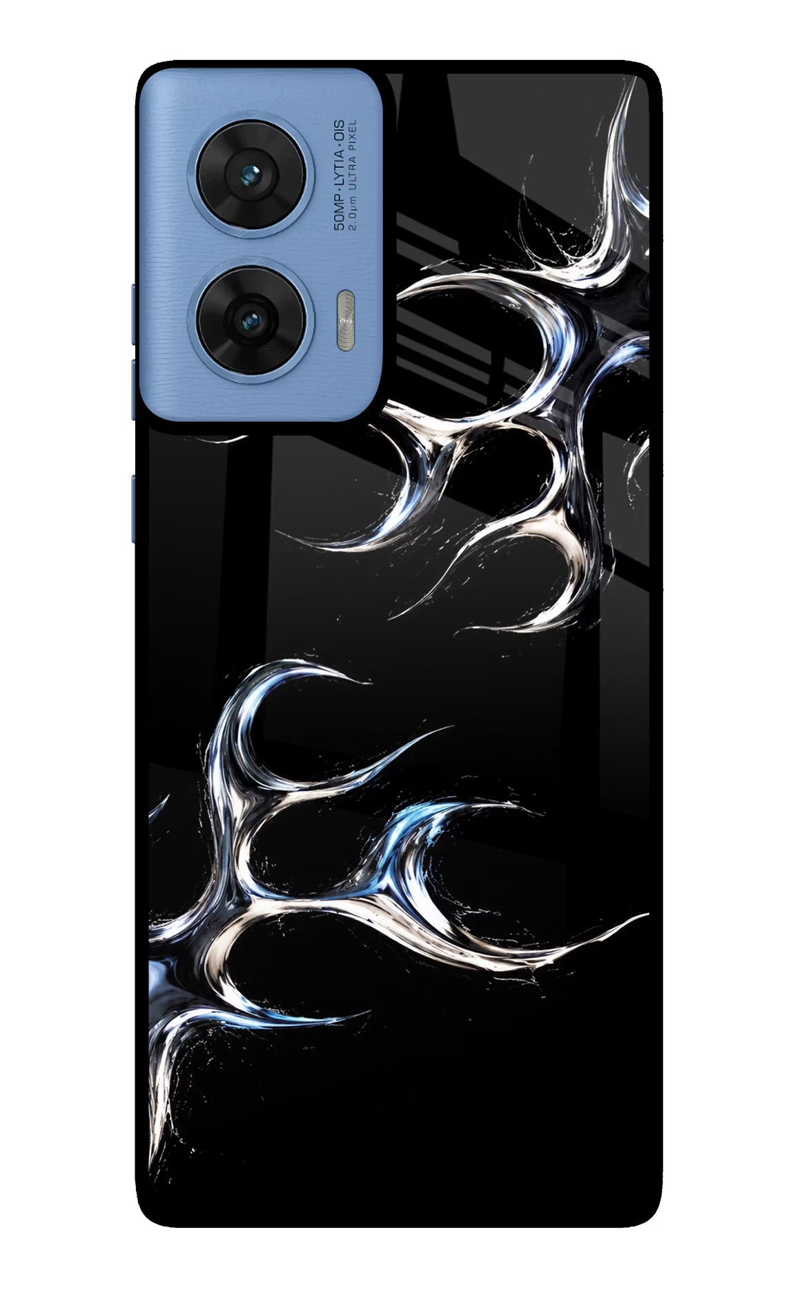 Chrome Tribal Moto G96 5G Glass Case - Chrome Tribal Moto G96 5G Glass Case Chrome Tribal Moto G96 5G Glass Case