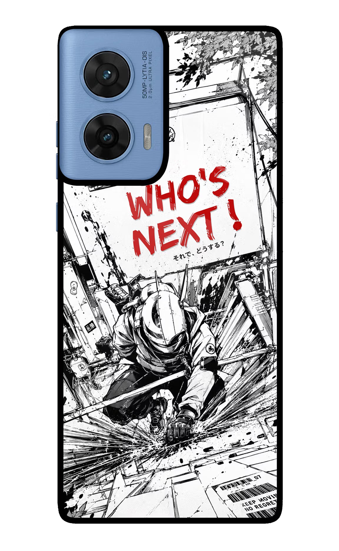 Who's Next Moto G96 5G Back Cover - Who's Next Moto G96 5G Glass Case Back Cover by Casekaro Who's Next Moto G96 5G Glass Case Back Cover by Casekaro