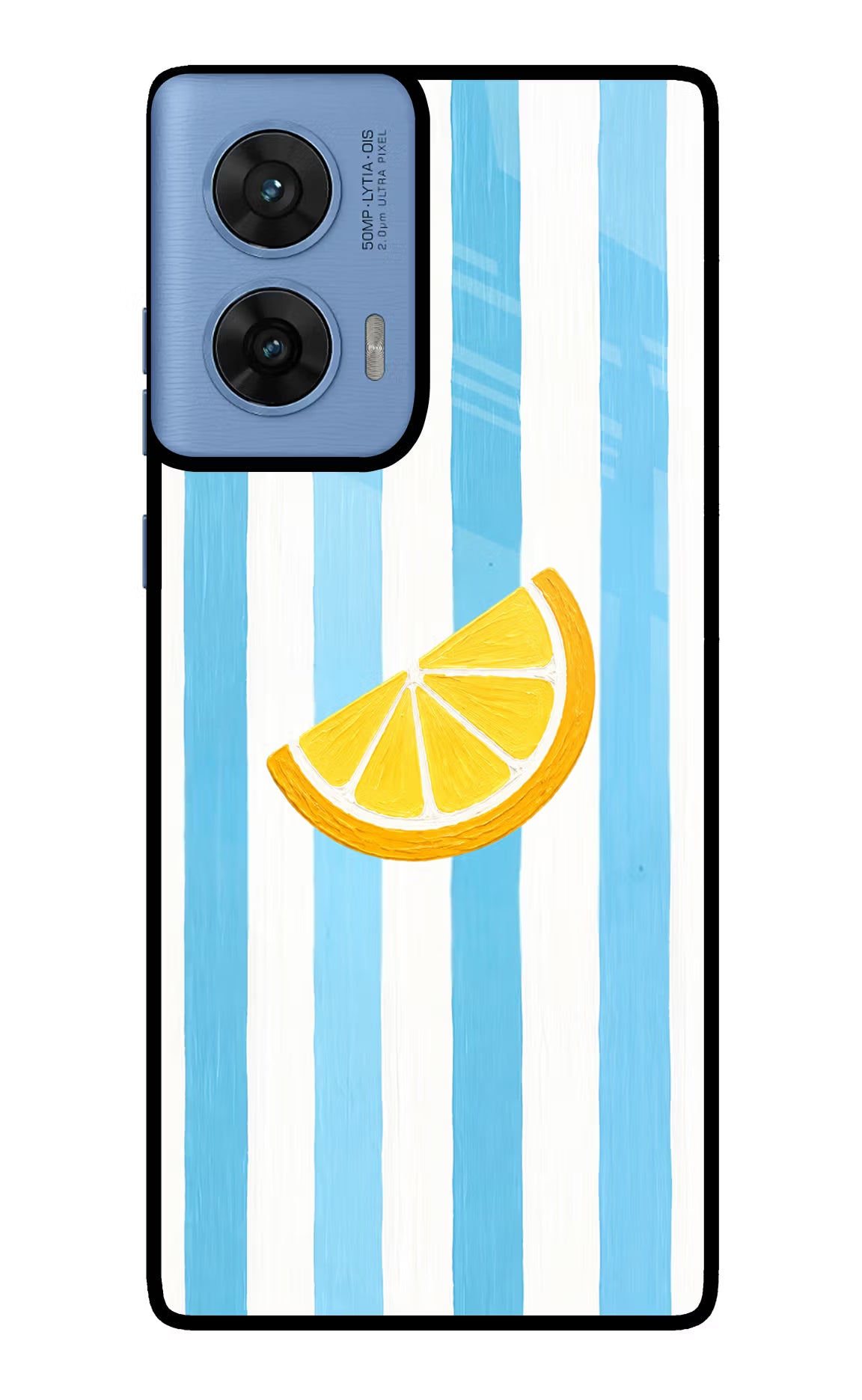 Summer Lemon Moto G96 5G Back Cover - Summer Lemon Moto G96 5G Glass Case Back Cover by Casekaro Summer Lemon Moto G96 5G Glass Case Back Cover by Casekaro