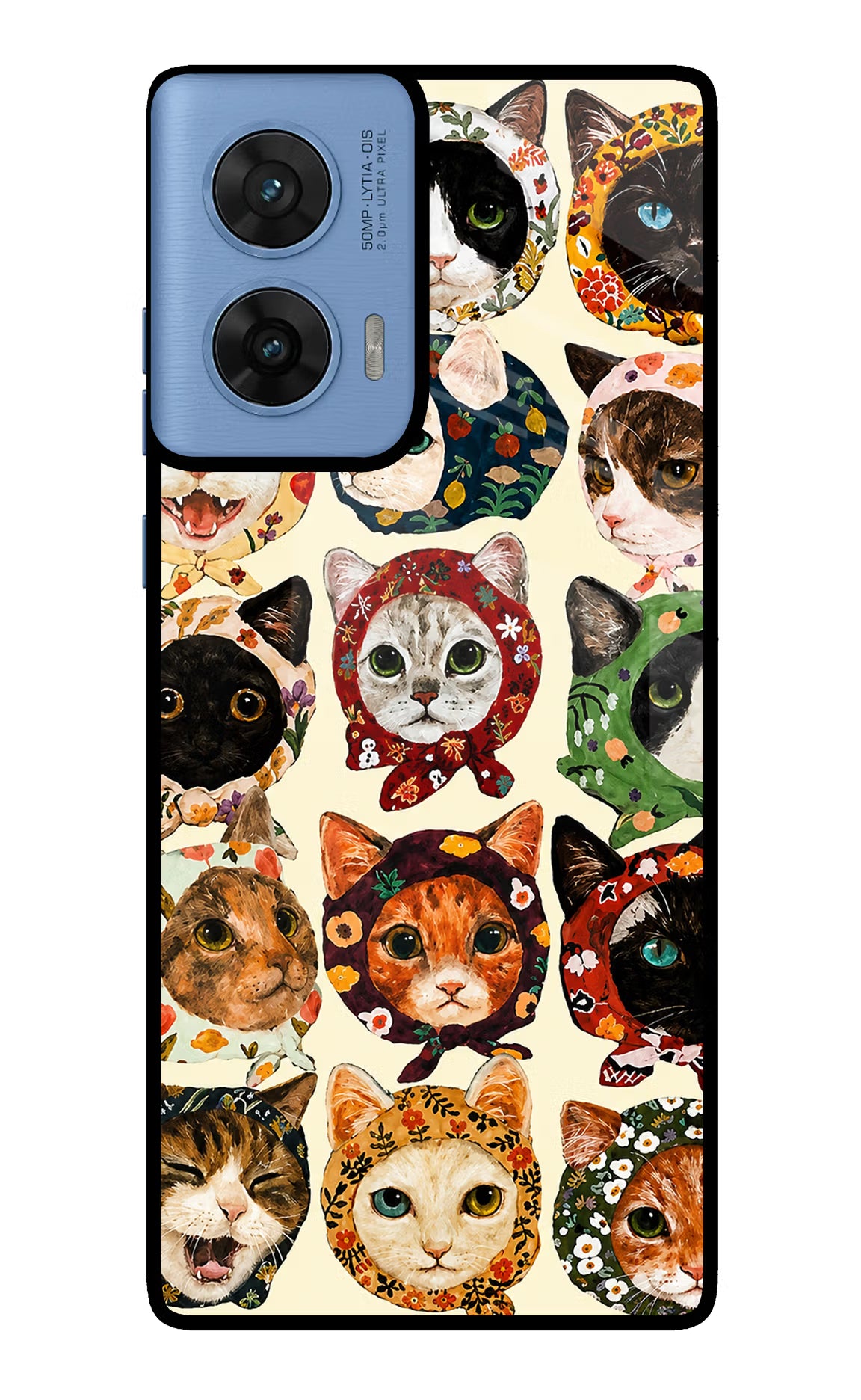 Cool Cat Moto G96 5G Glass Case - Cool Cat Moto G96 5G Glass Case Cool Cat Moto G96 5G Glass Case