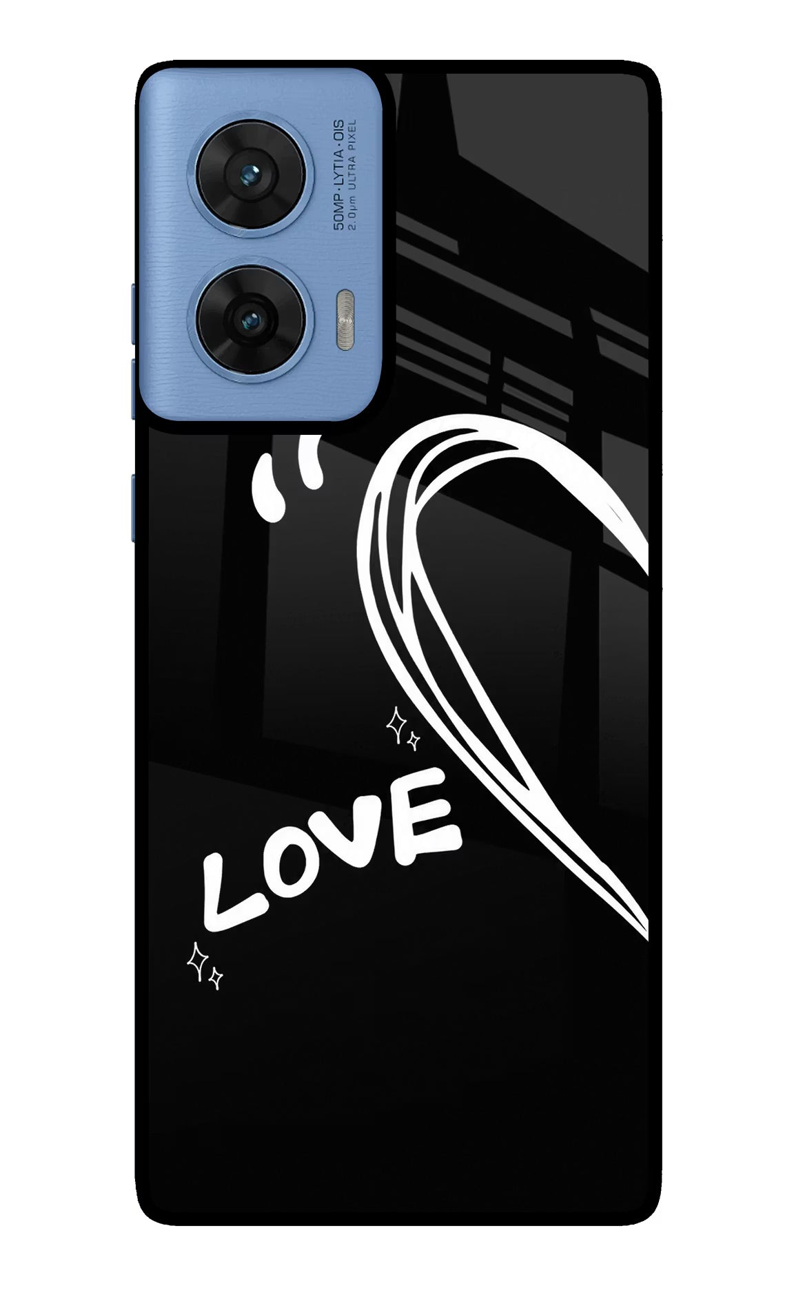 Love Line Moto G96 5G Glass Case - Love Line Moto G96 5G Glass Case Love Line Moto G96 5G Glass Case