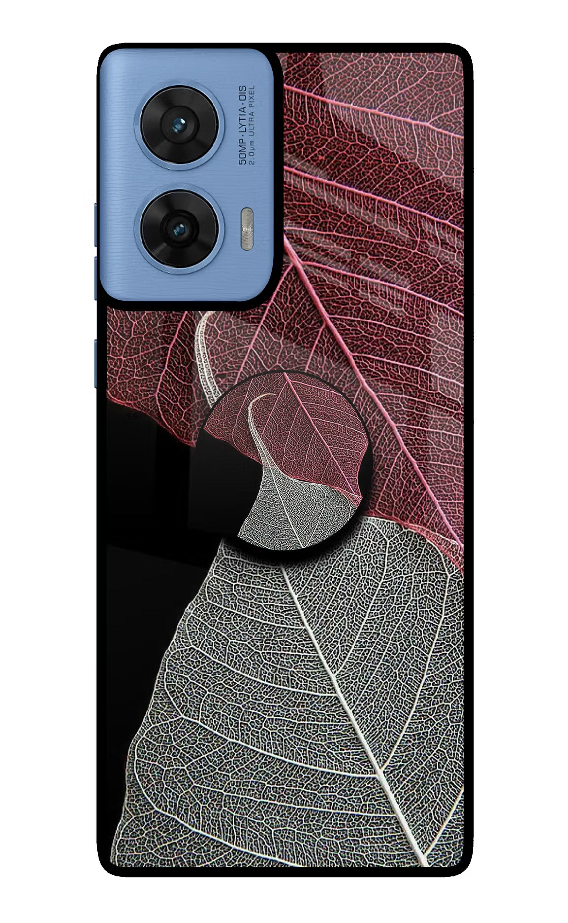 Leaf Pattern Moto G96 5G Pop Case - Leaf Pattern Moto G96 5G Pop Case by Casekaro Leaf Pattern Moto G96 5G Pop Case by Casekaro