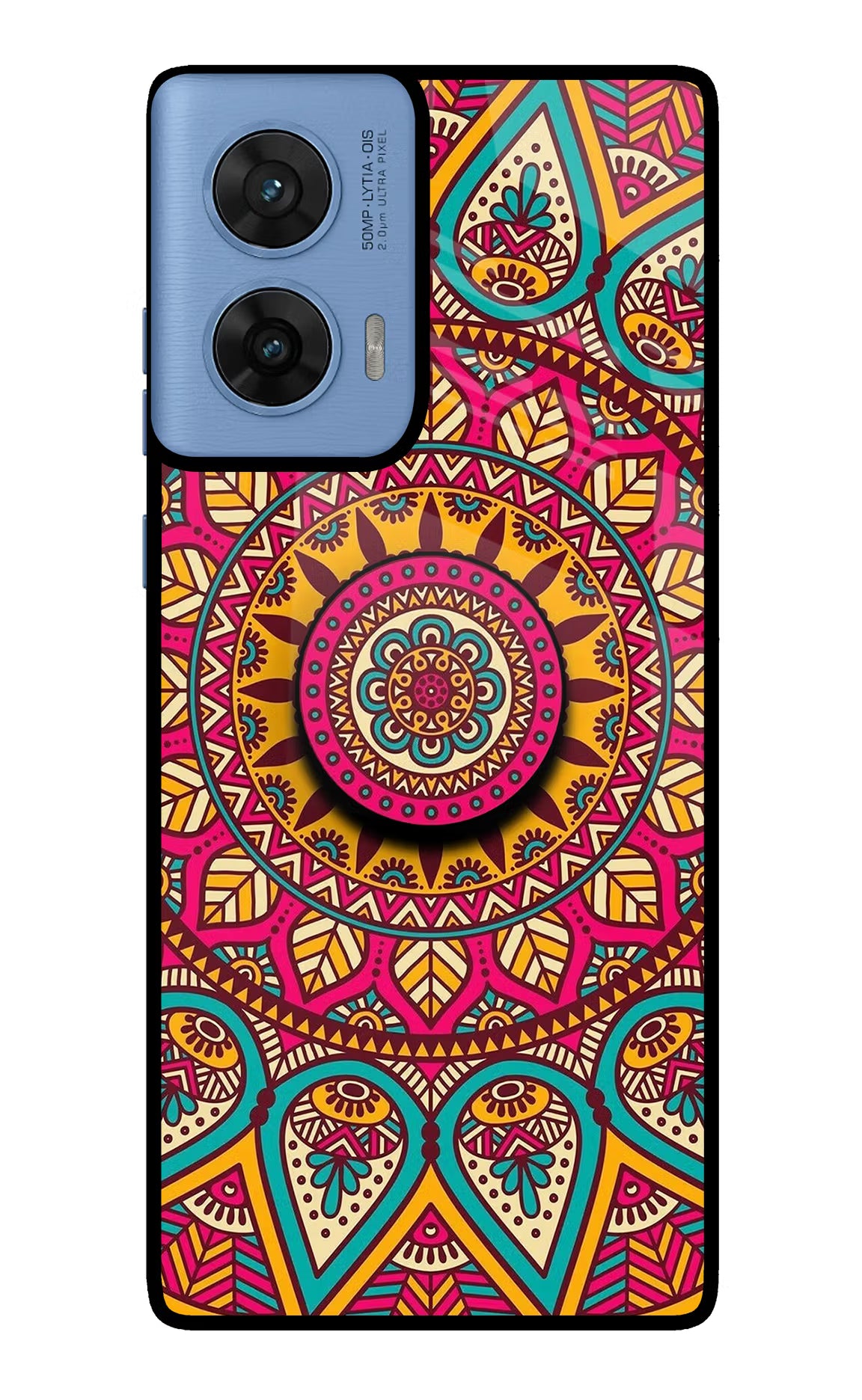 Mandala Moto G96 5G Pop Case by Casekaro