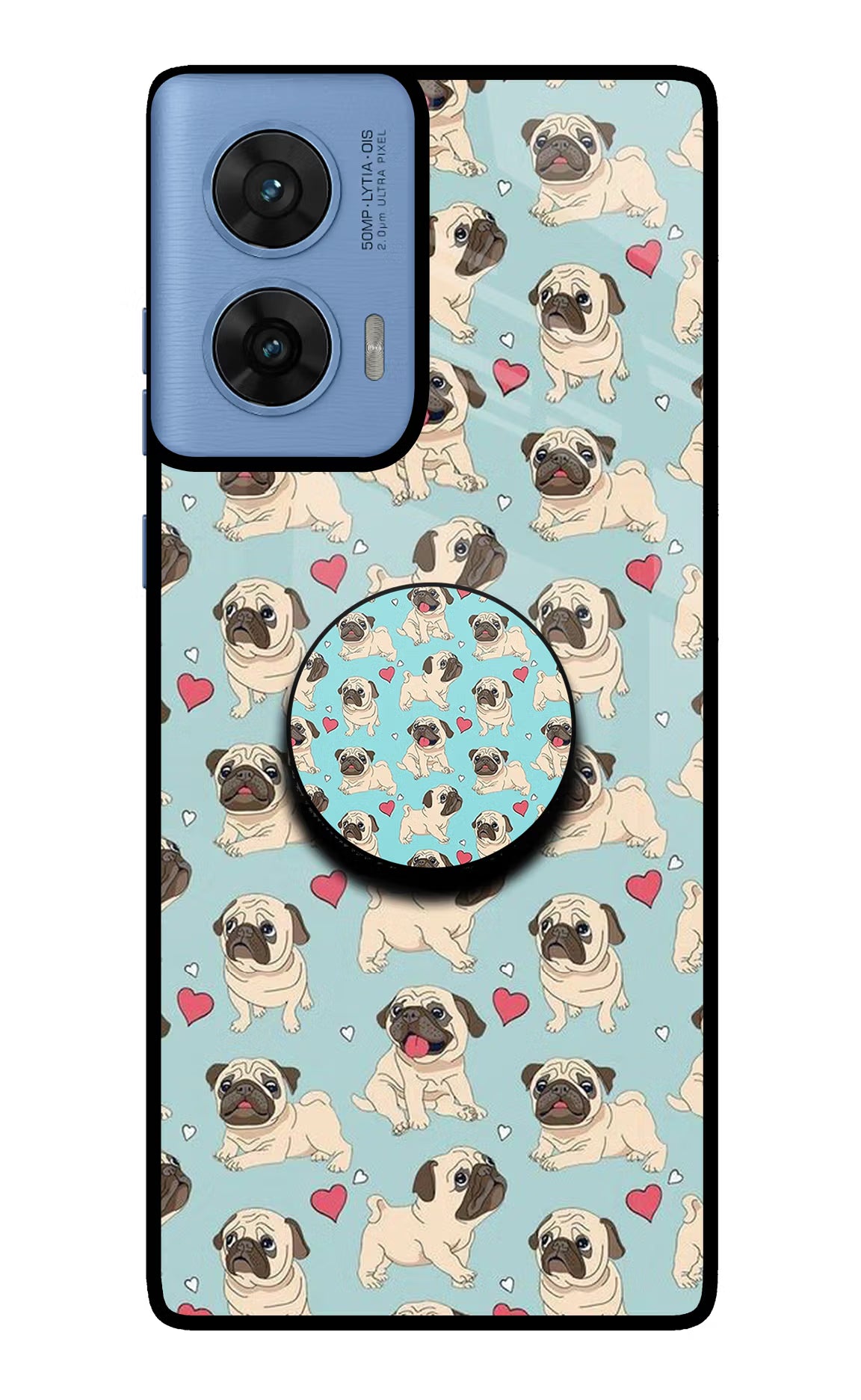 Pug Dog Moto G96 5G Pop Case - Pug Dog Moto G96 5G Pop Case by Casekaro Pug Dog Moto G96 5G Pop Case by Casekaro