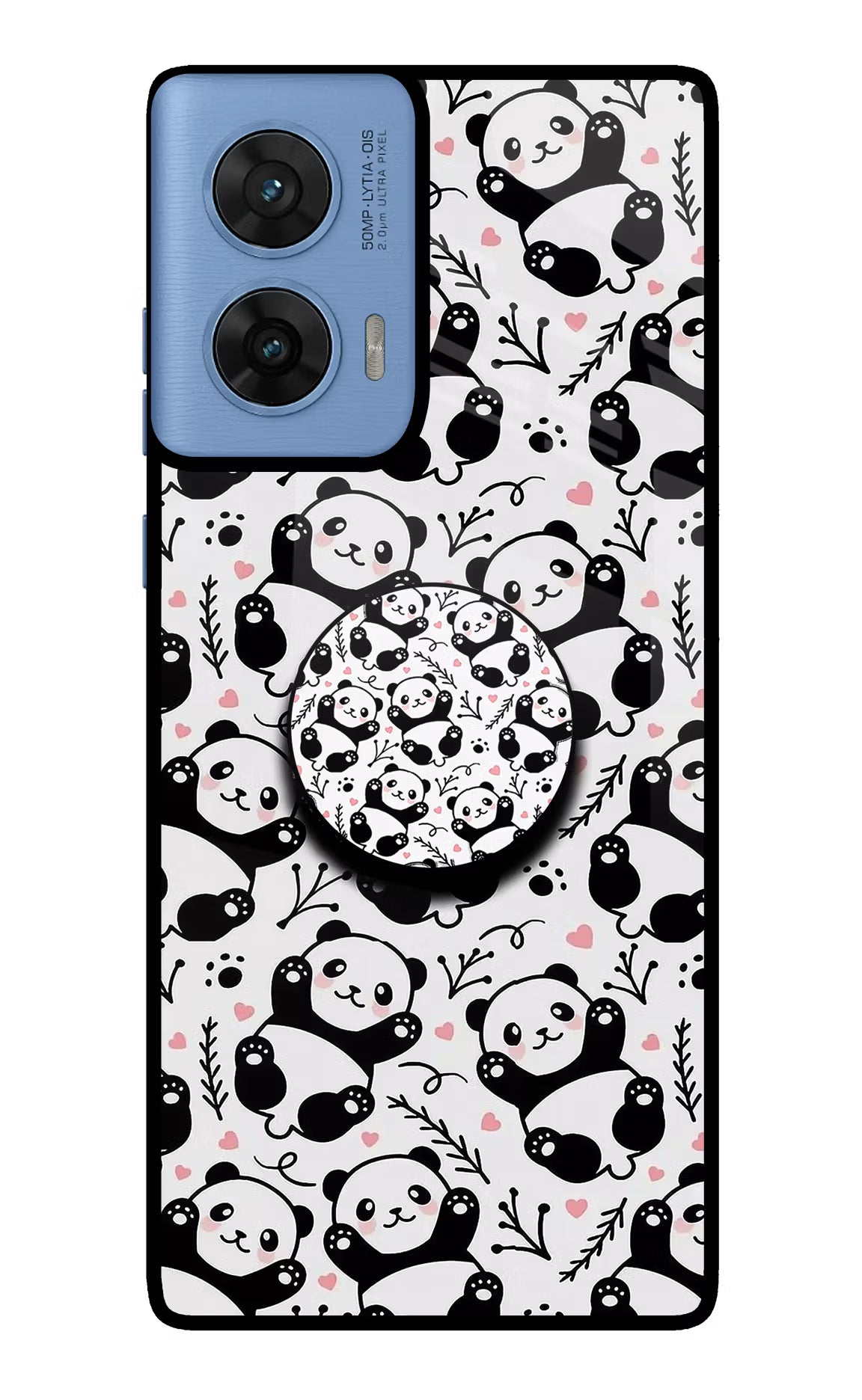 Cute Panda Moto G96 5G Pop Case by Casekaro