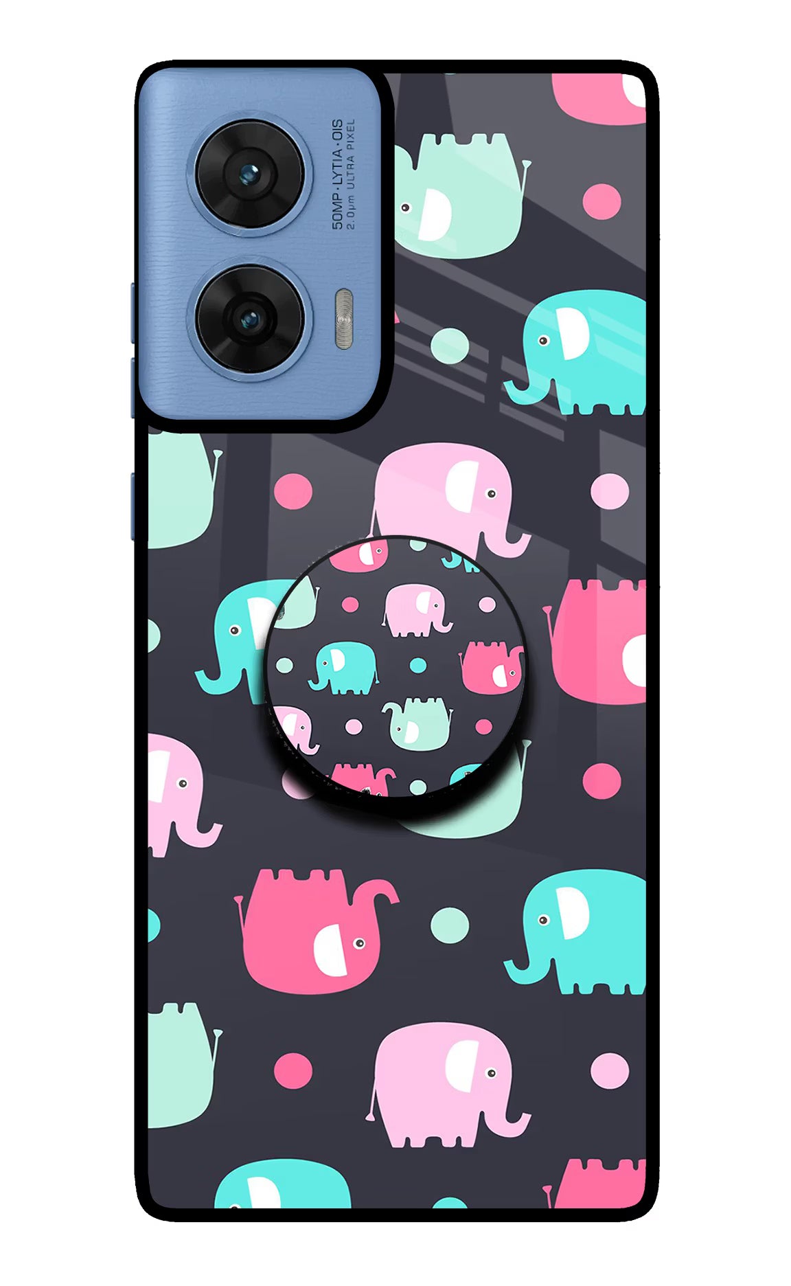 Baby Elephants Moto G96 5G Pop Case - Baby Elephants Moto G96 5G Pop Case by Casekaro Baby Elephants Moto G96 5G Pop Case by Casekaro