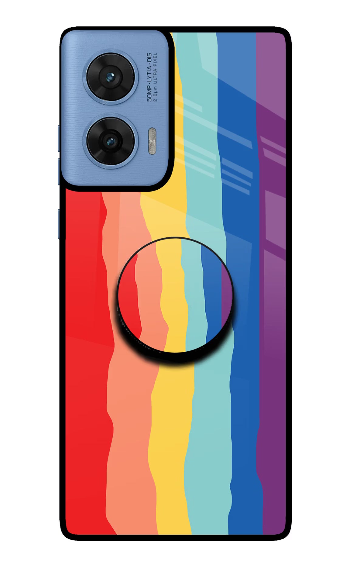 Rainbow Moto G96 5G Pop Case - Rainbow Moto G96 5G Pop Case by Casekaro Rainbow Moto G96 5G Pop Case by Casekaro